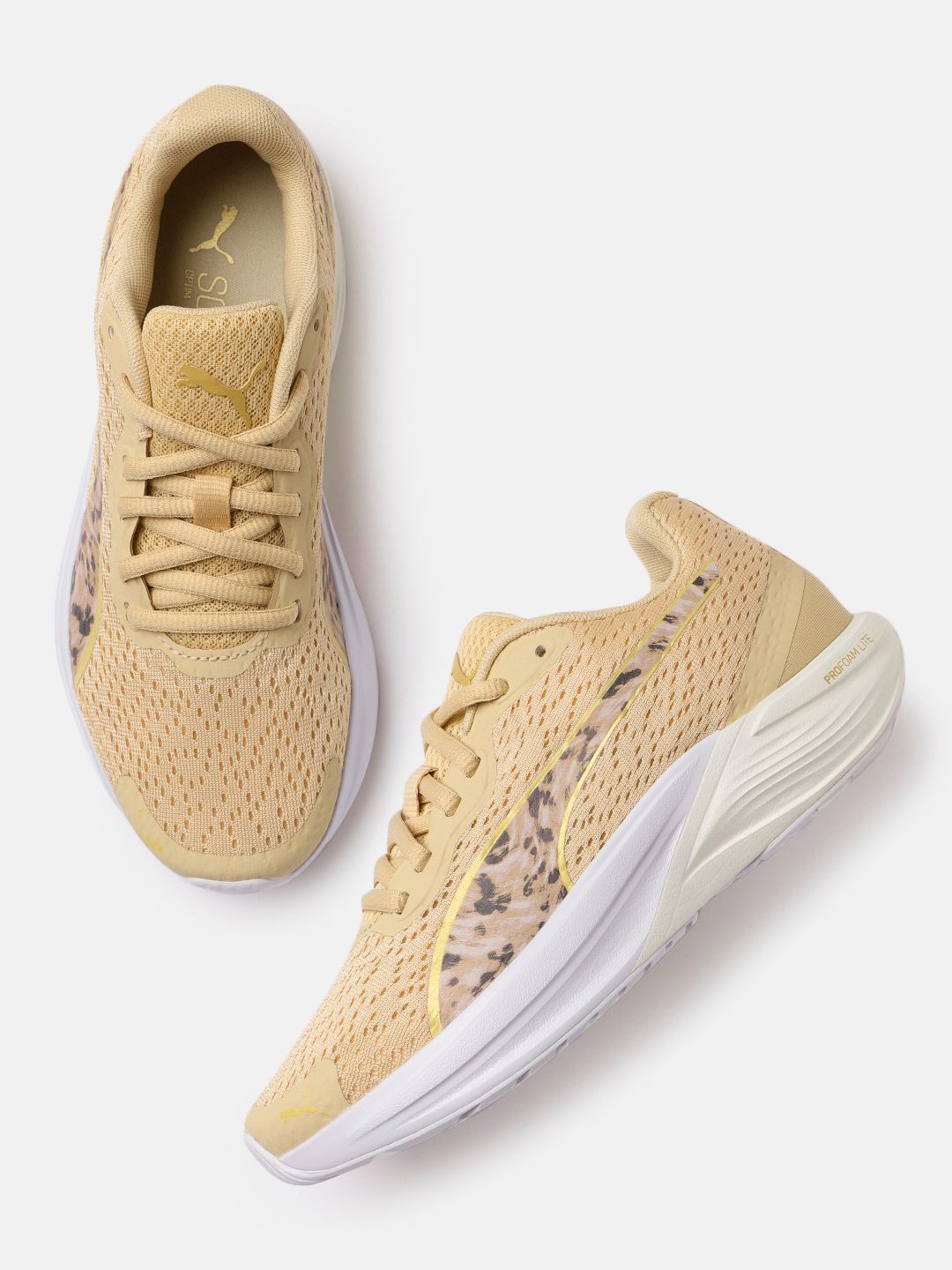 Puma Women Beige Feline Profoam Safari Glam Running Shoes Price in India