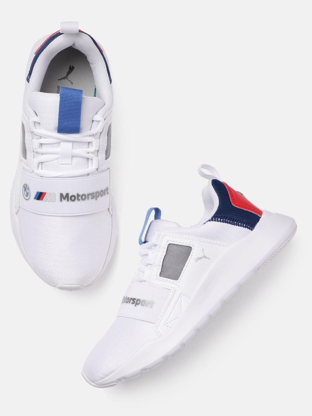 PUMA Motorsport White BMW MMS Wired Cage SoftFoam Sneakers Price in India