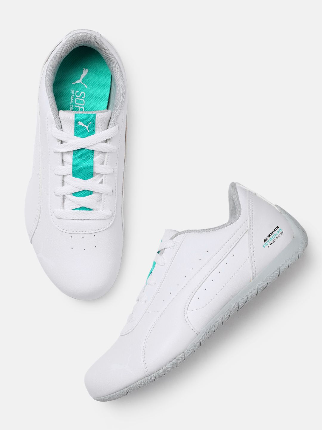 PUMA Motorsport Unisex White Mercede F1 Motorsport Collection Neo Cat Sneakers Price in India