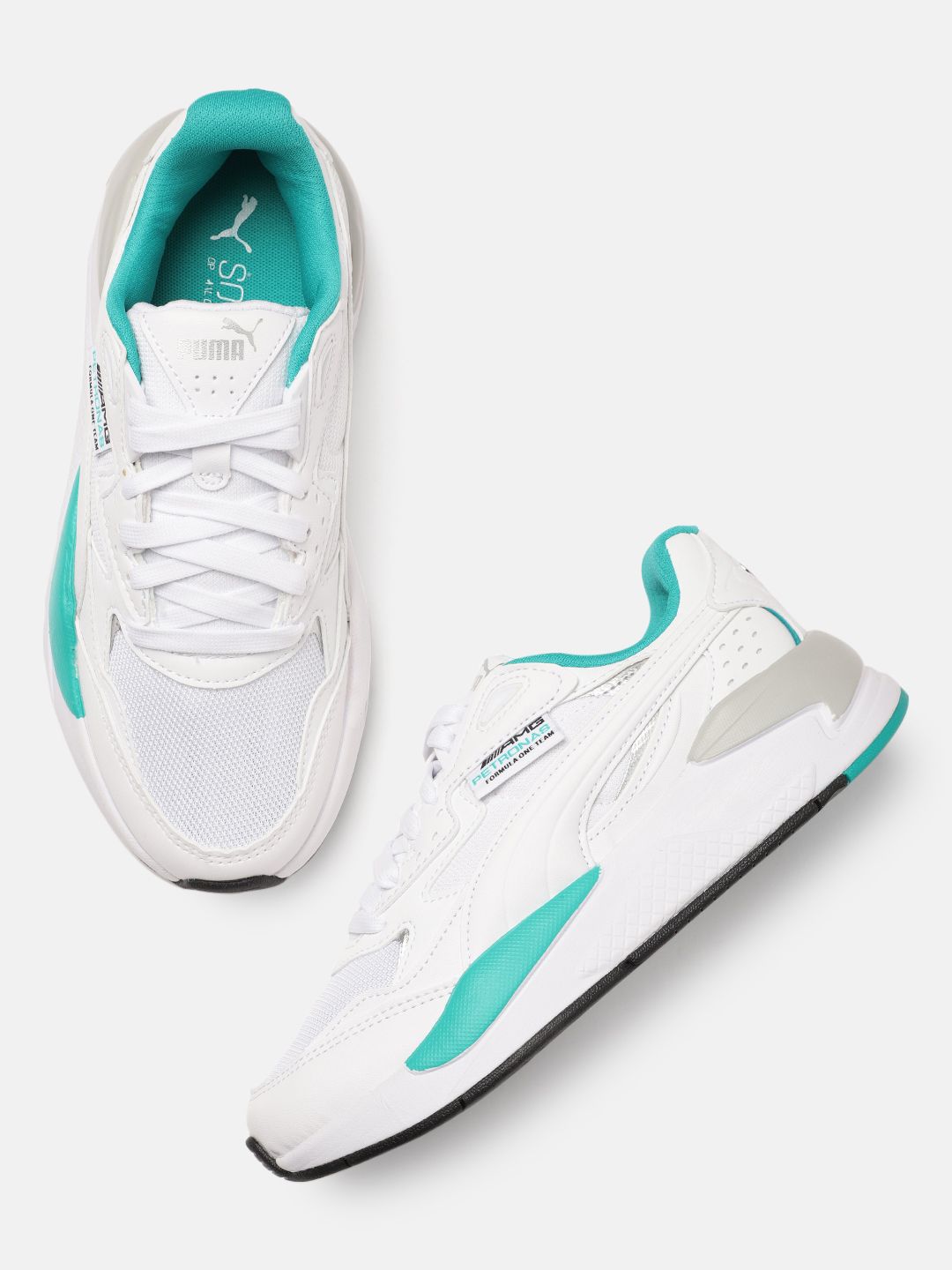 PUMA Motorsport Unisex White Mercedes AMG Petronas F1 X-Ray Speed Sneakers Price in India