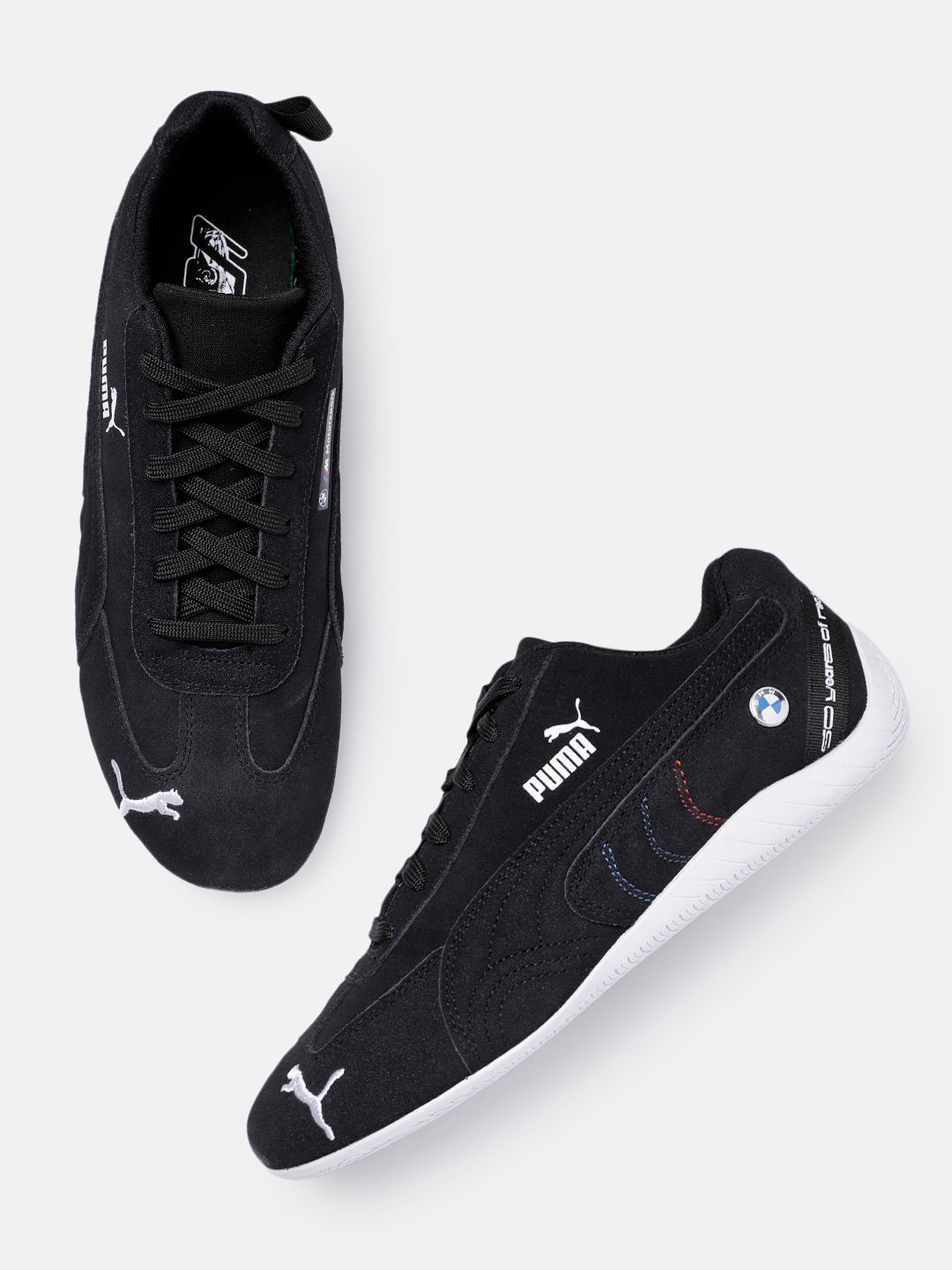 PUMA Motorsport Unisex Black Solid Leather BMW MMS Speedcat Motorsports Shoes Price in India