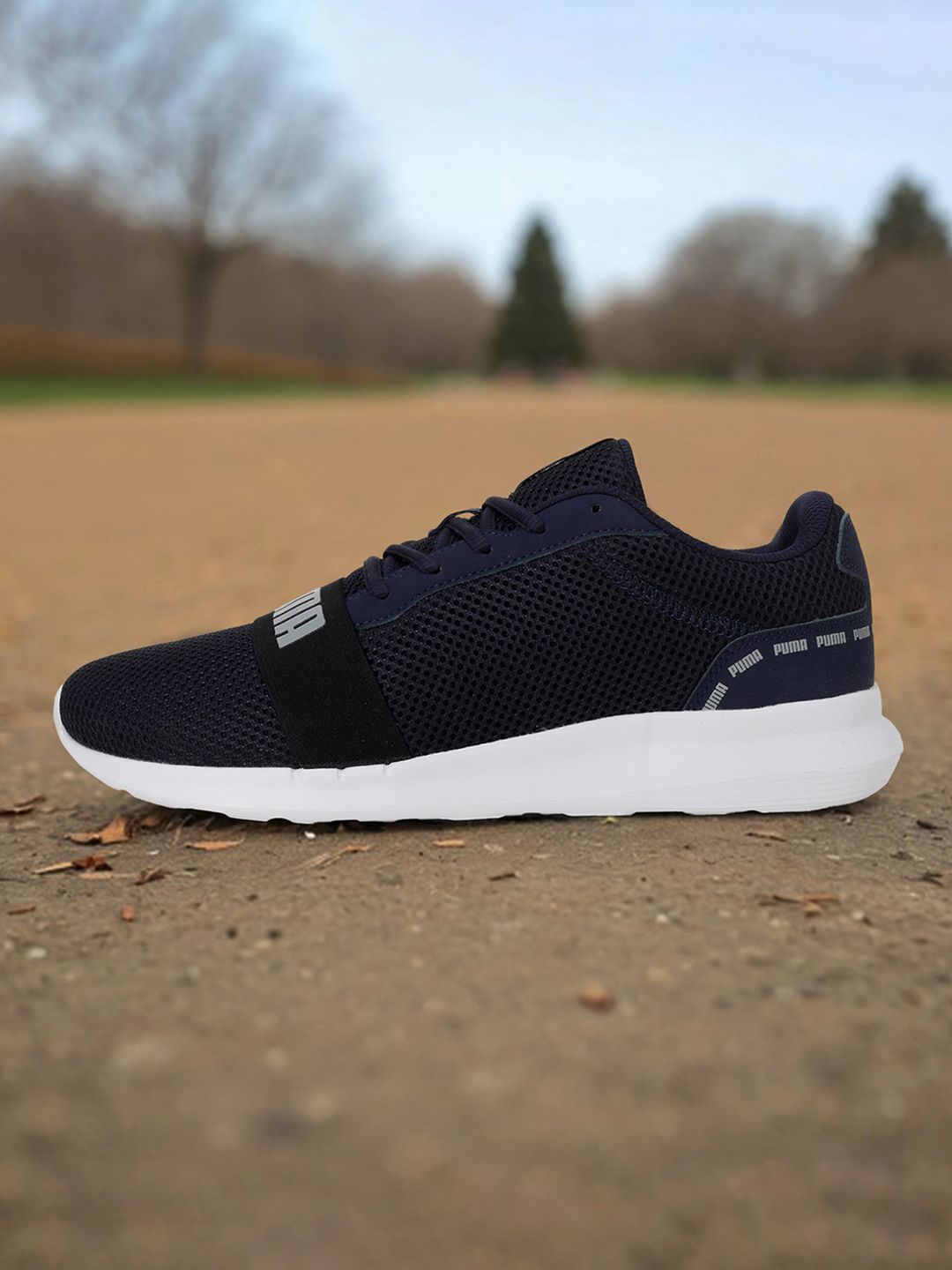 Puma Puma Unisex Navy Blue Urus Brand Logo Print Sneakers
