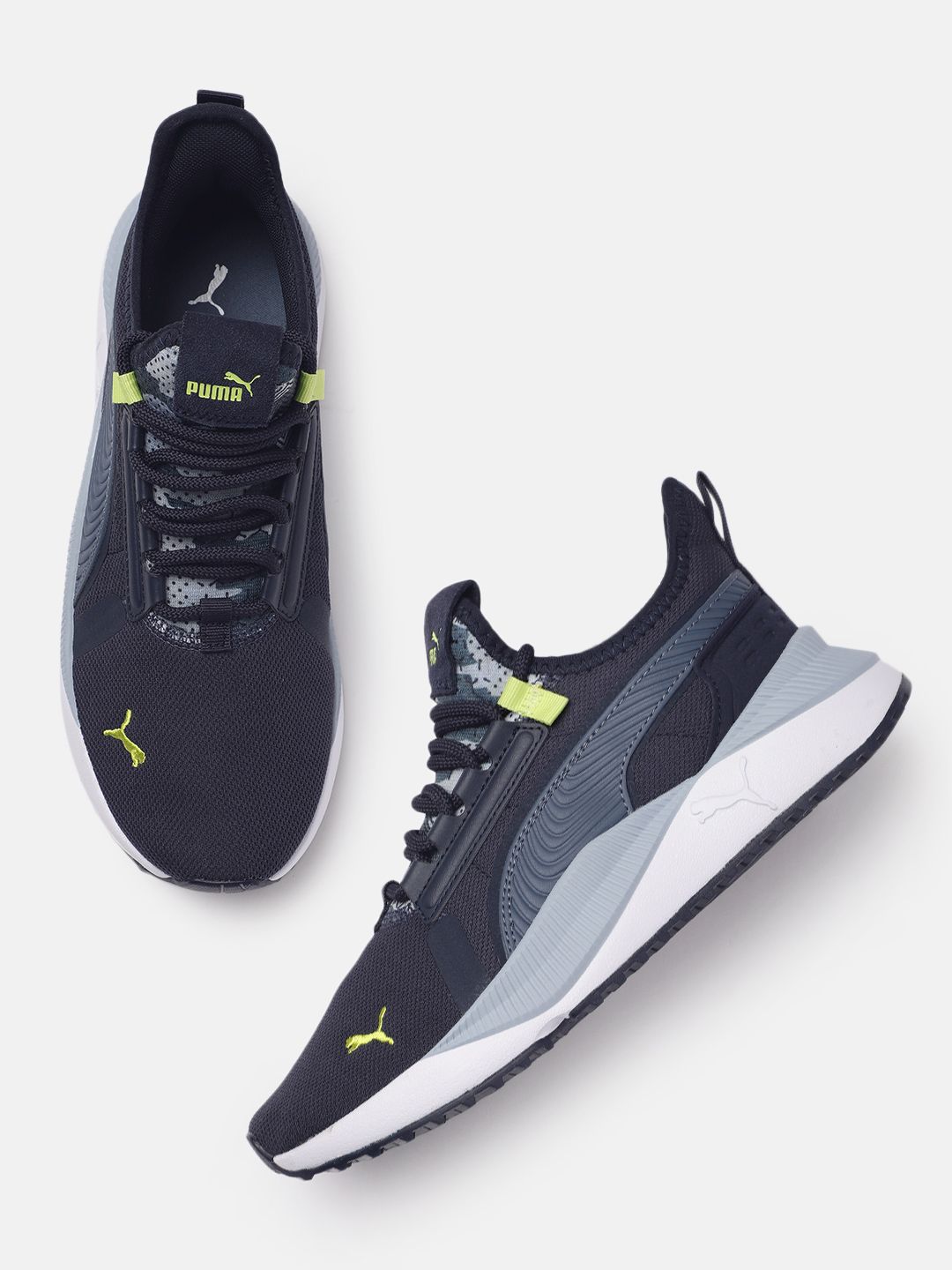 Puma Unisex Navy Blue Pacer Future Street Sashiko Sneakers Price in India