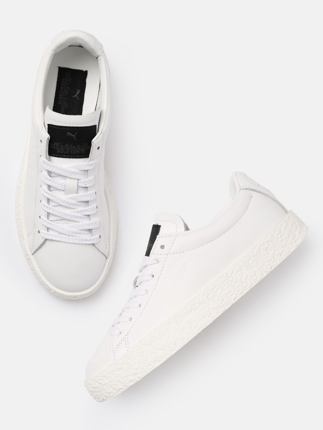 Puma Unisex White Weekend AC Milan Leather Sneakers Price in India