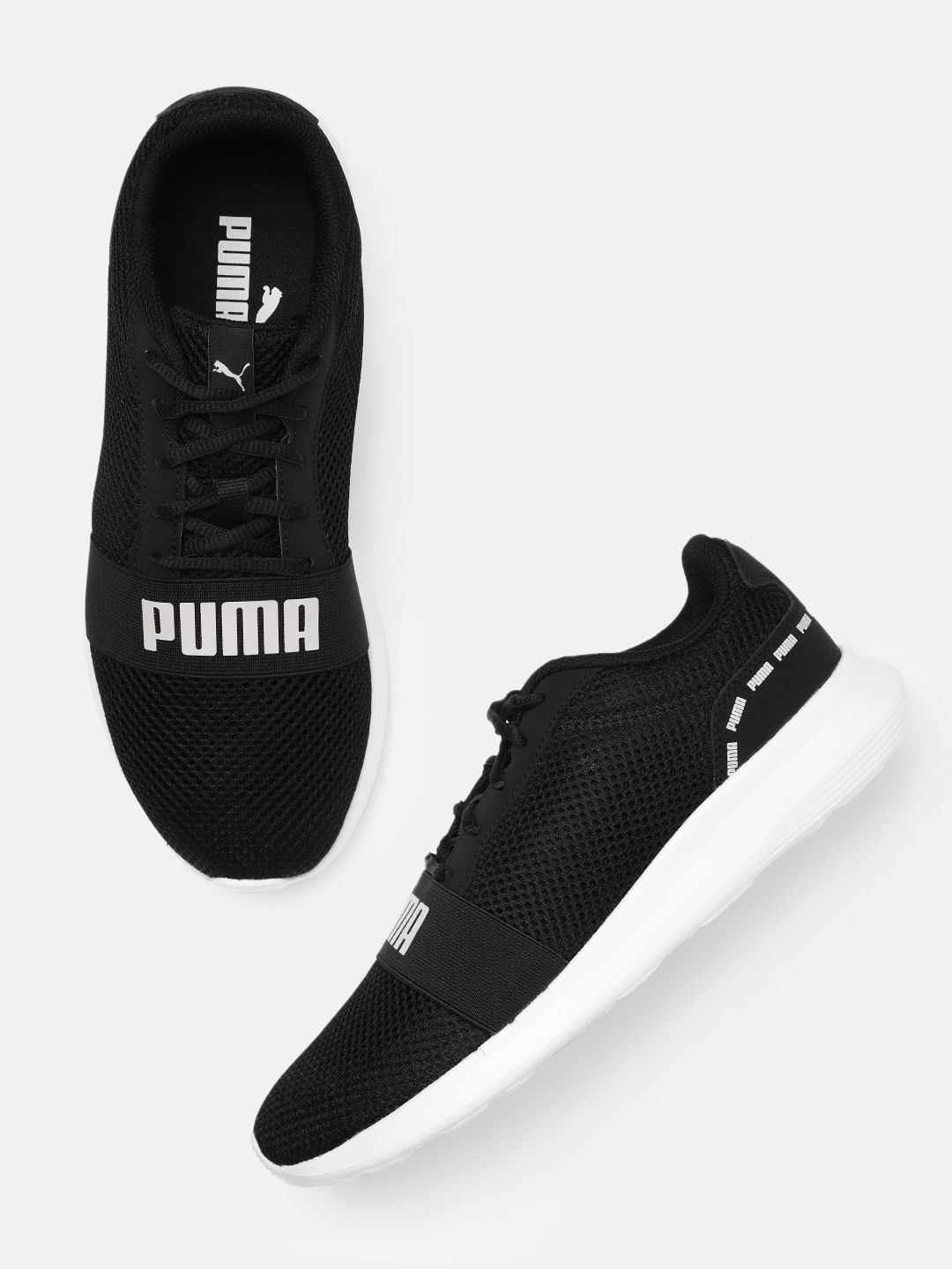 Puma Unisex Black Urus Brand Logo Print Sneakers Price in India