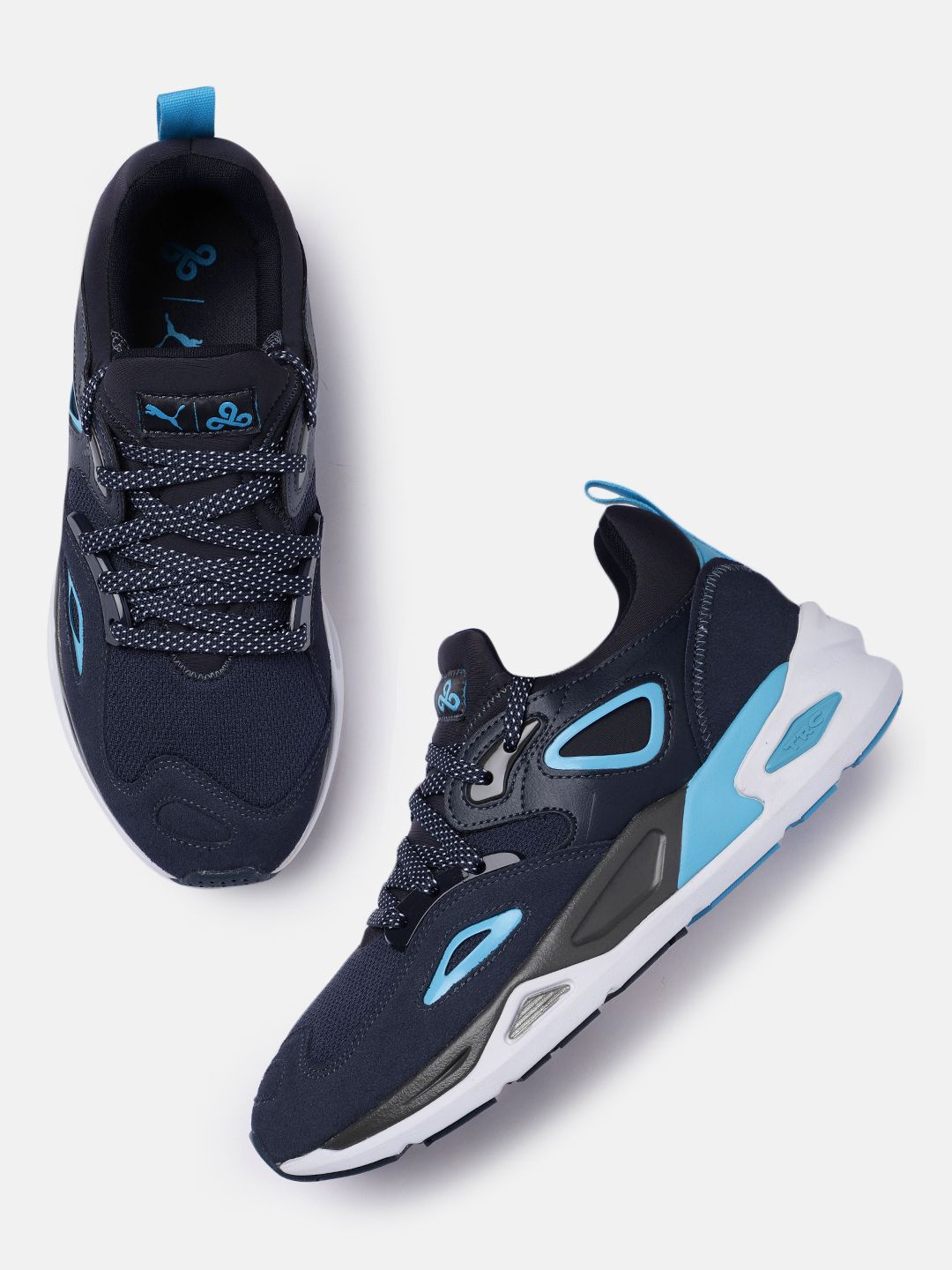 Puma Unisex Navy Blue TRC Blaze Cloud 9 Sneakers Price in India