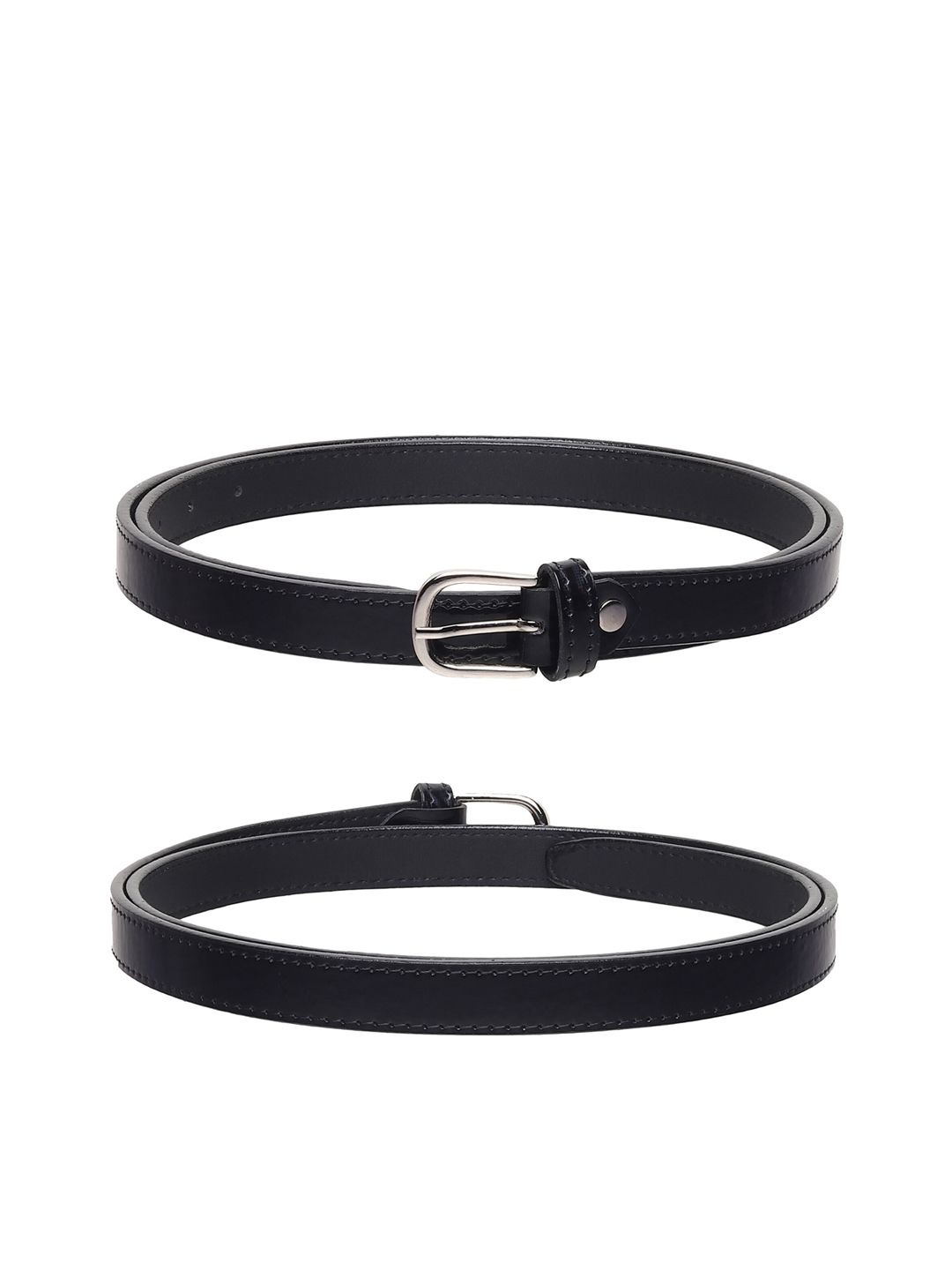 URBAN ALFAMI Women Set Of 3 Solid Casual Belts Price in India