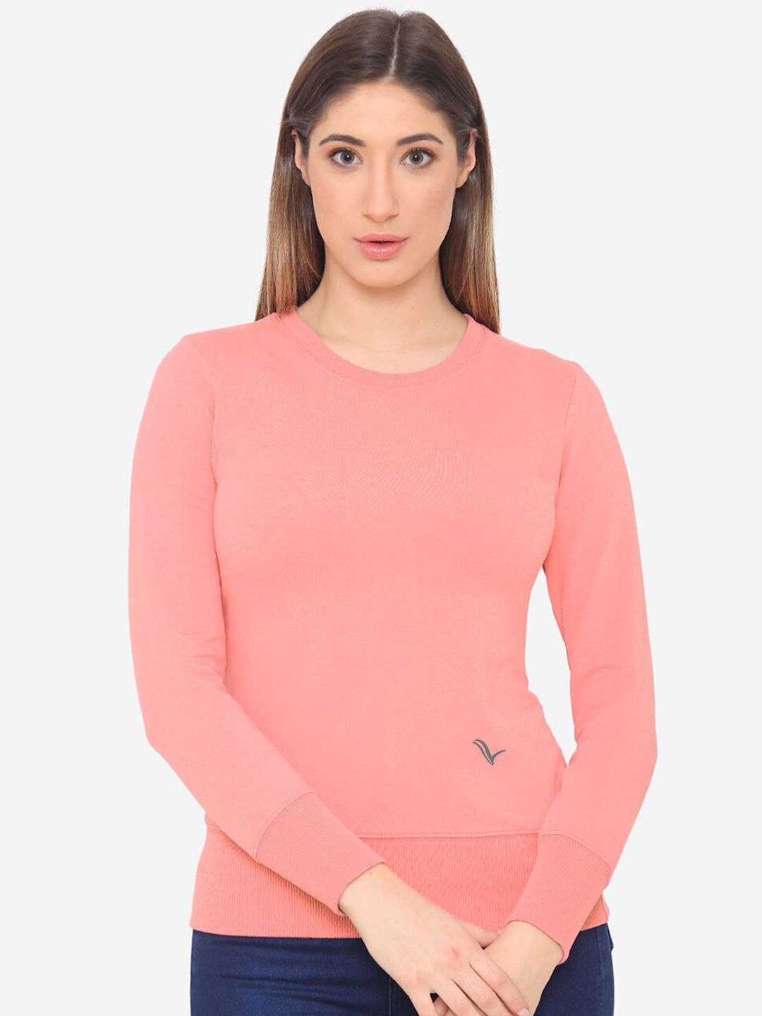 Vami Women Pink Sweatshirt Price in India