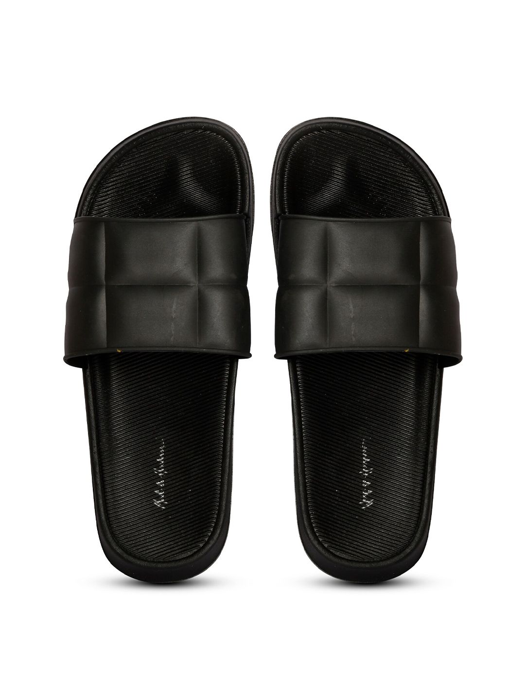 Mast & Harbour Women Black & White Sliders Price in India