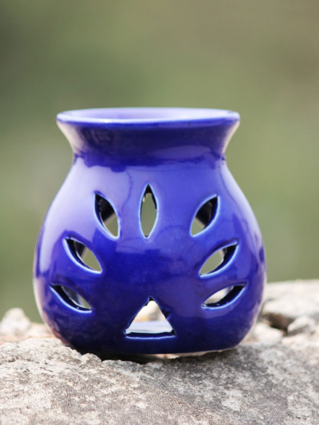Brahmz  Blue Patterned Ceramic  Aroma Oil Diffusers Price in India