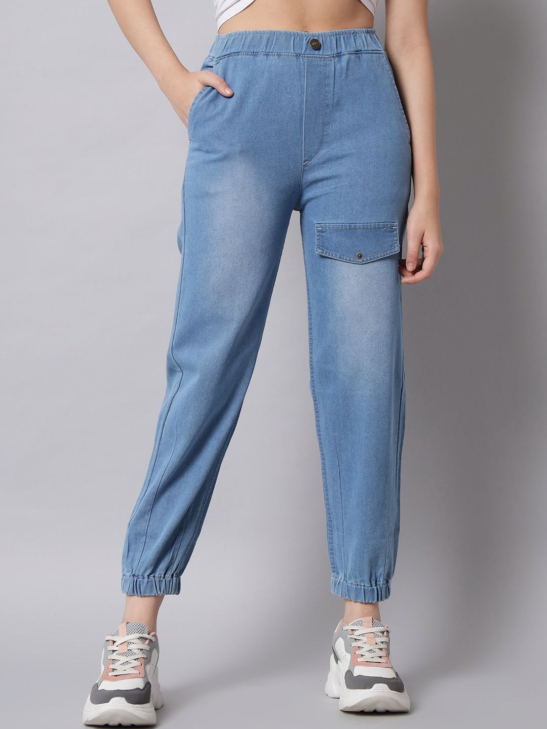 Q-rious Women Blue Stretchable Jeans Price in India