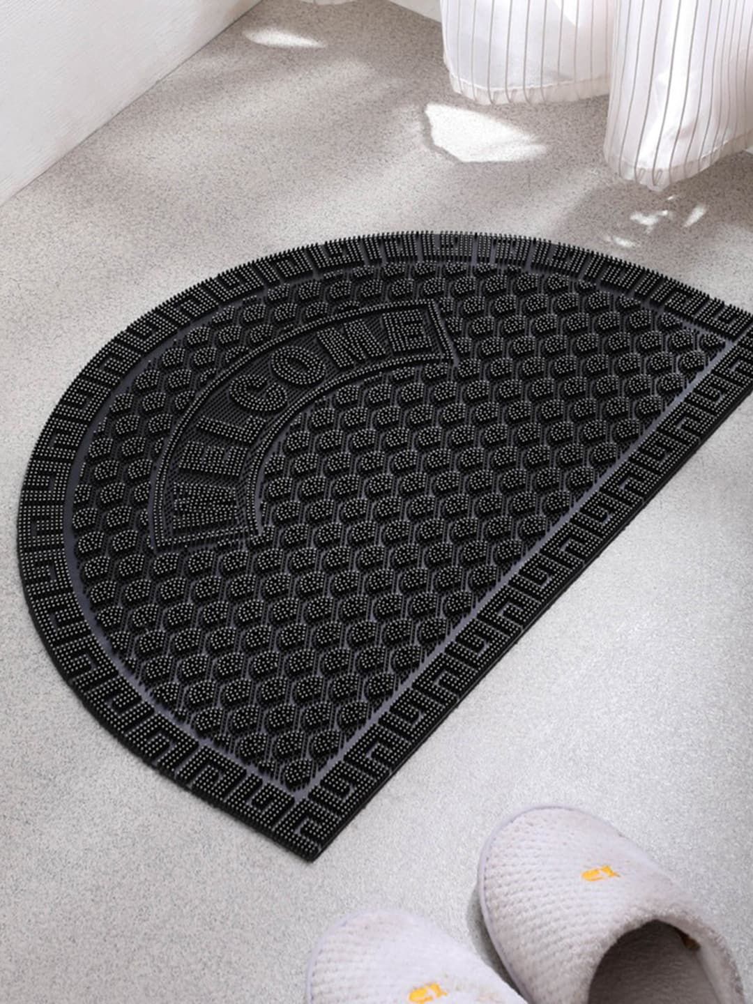 Gallery99 Grey D-Shaped Anti-Skid Doormats Price in India