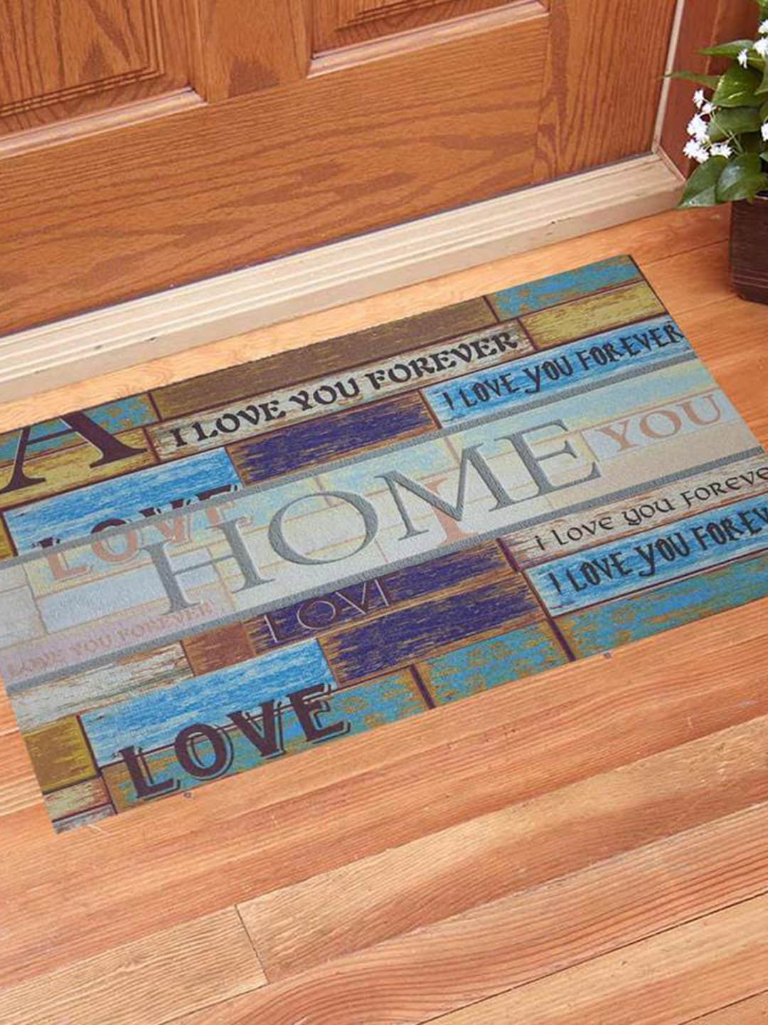 Gallery99 Multi-Colored Abstract Laser Cut Anti-Skid Doormats Price in India