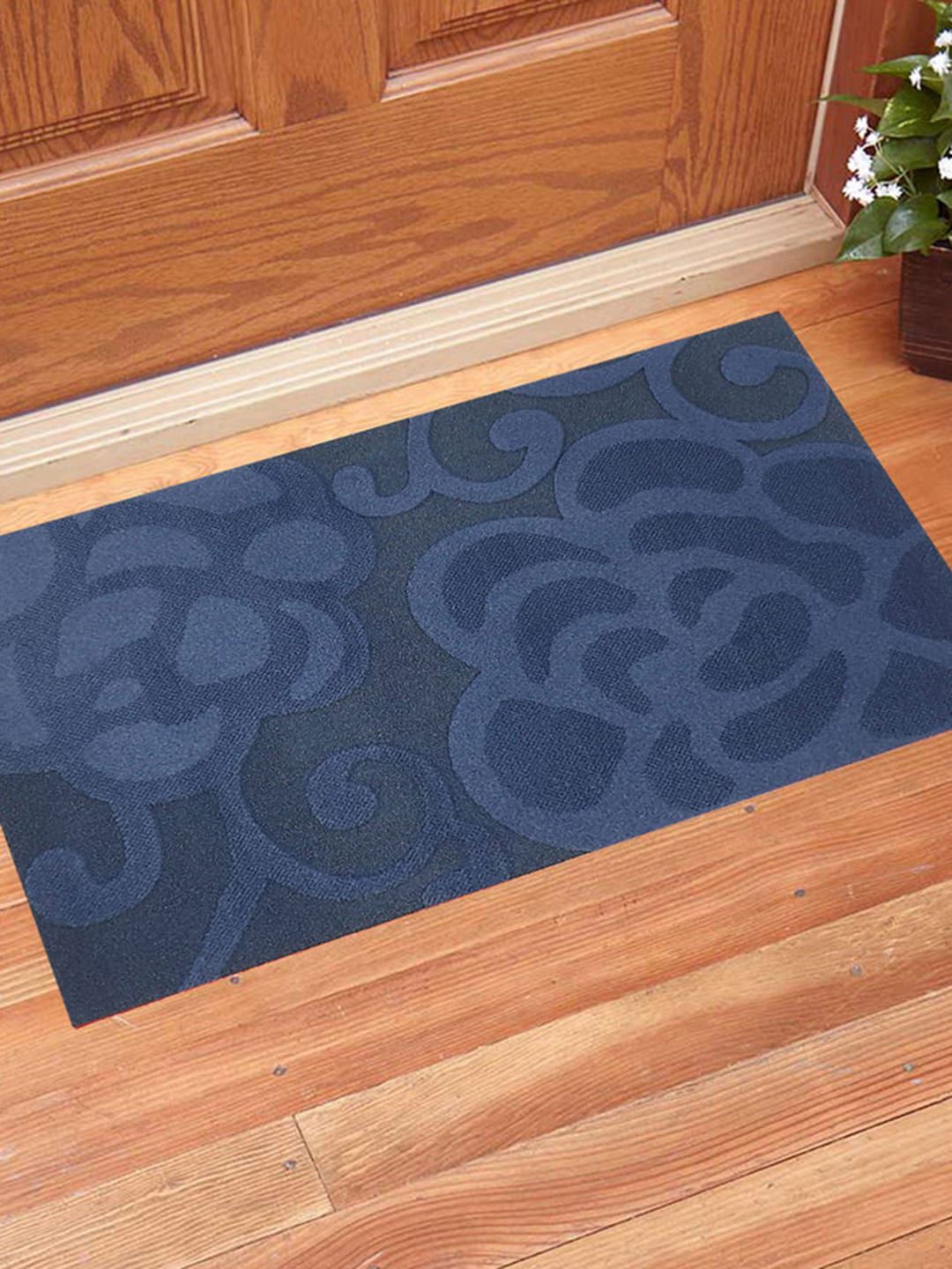 Gallery99 Blue Abstract Pattern Polyester Doormats Price in India