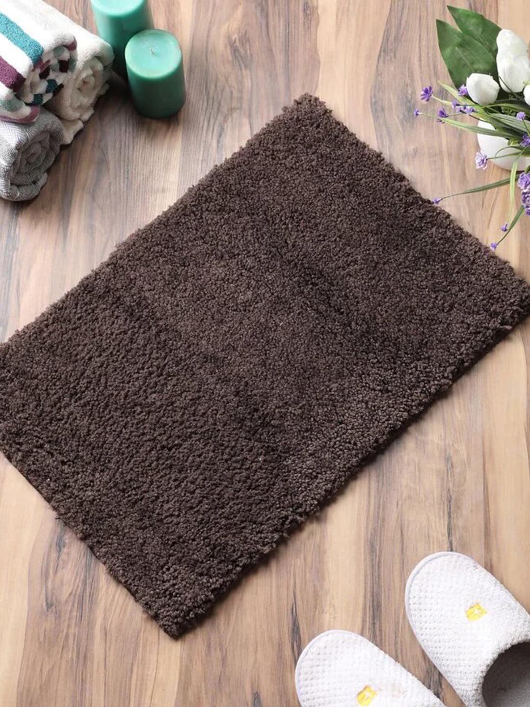Gallery99 Brown Solid Cotton Anti-Skid Doormats Price in India