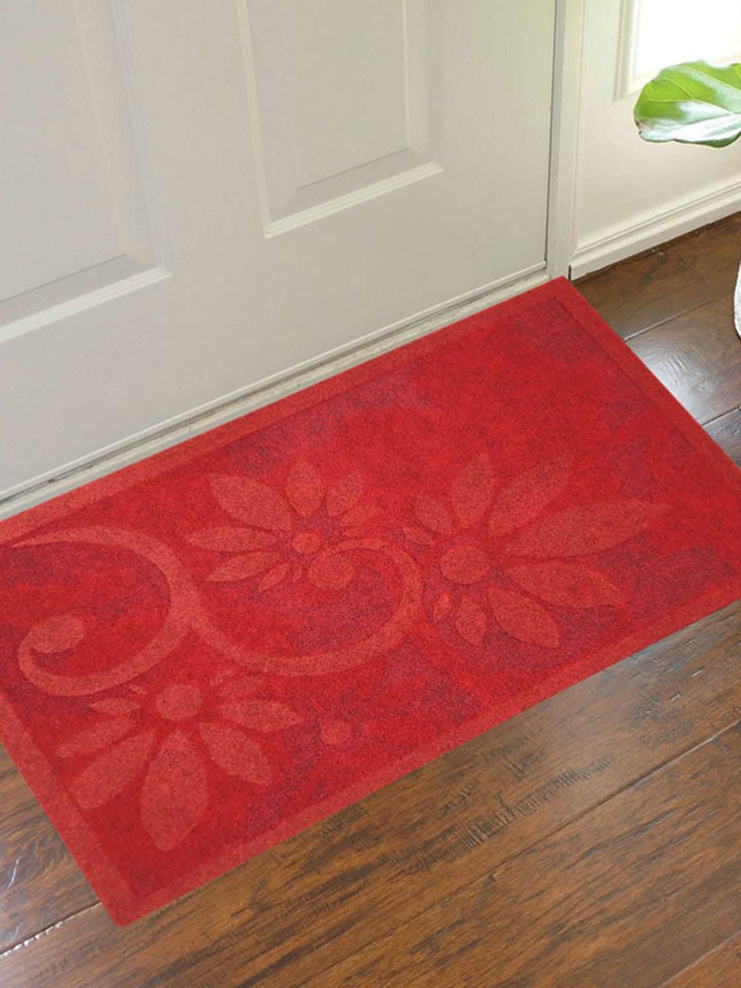 Gallery99 Red Abstract Printed Doormat Price in India