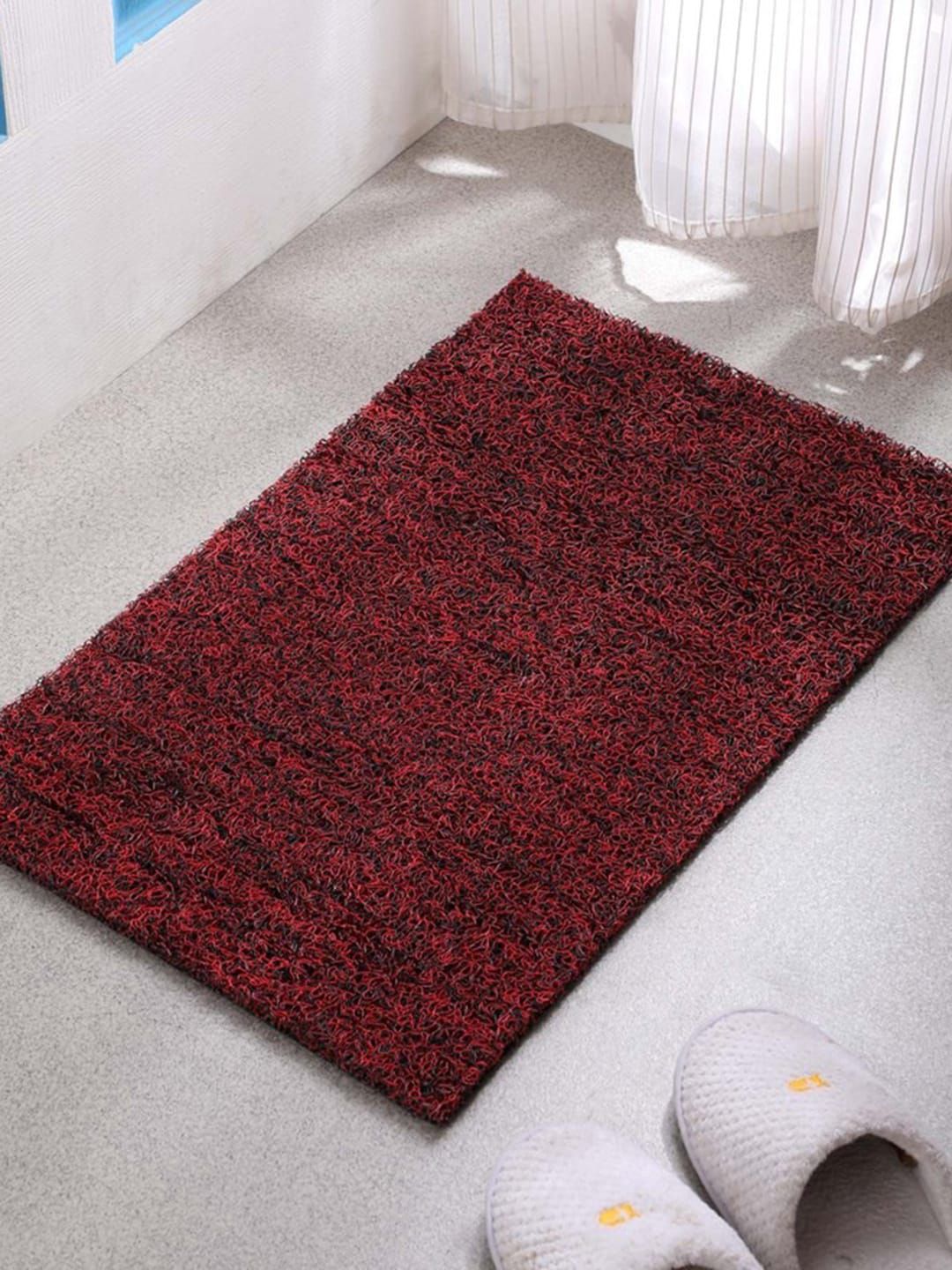 Gallery99 Red & Red Abstract Anti-Skid Rectangular Doormats Price in India