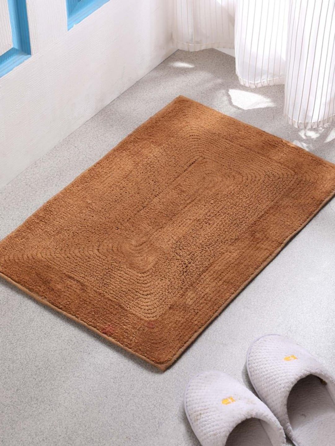 Gallery99 Beige Solid Anti Skid Cotton Doormats Price in India