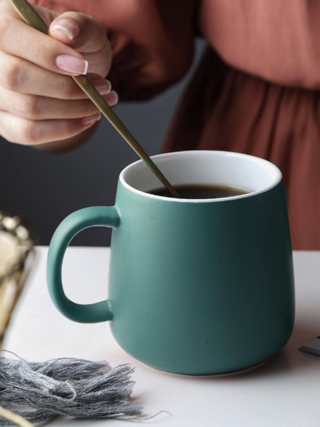Nestasia
Green Ceramic Matte Finish Cup 400 ml
