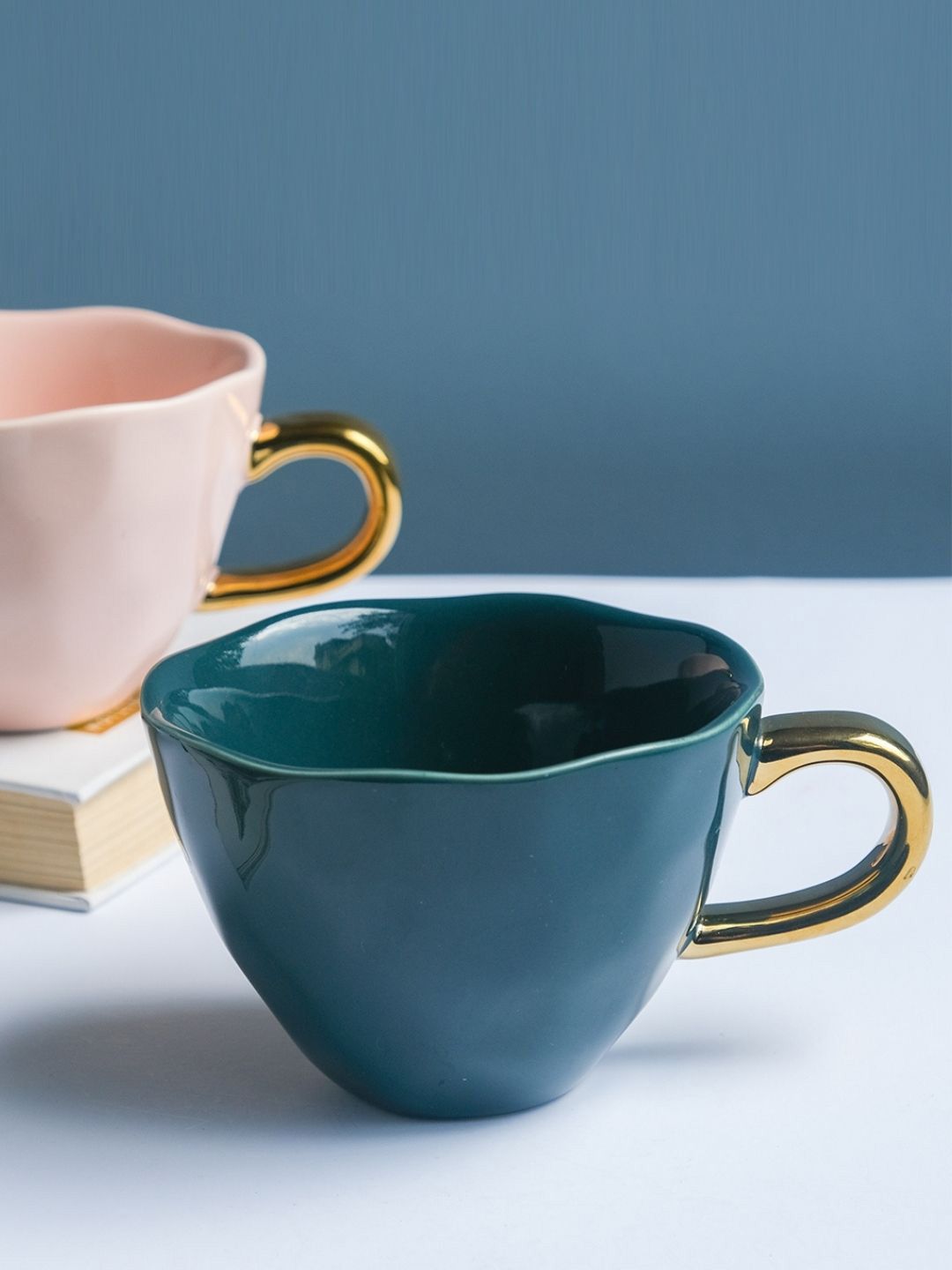 Nestasia Dark Blue Ceramic Tea Cup Price in India