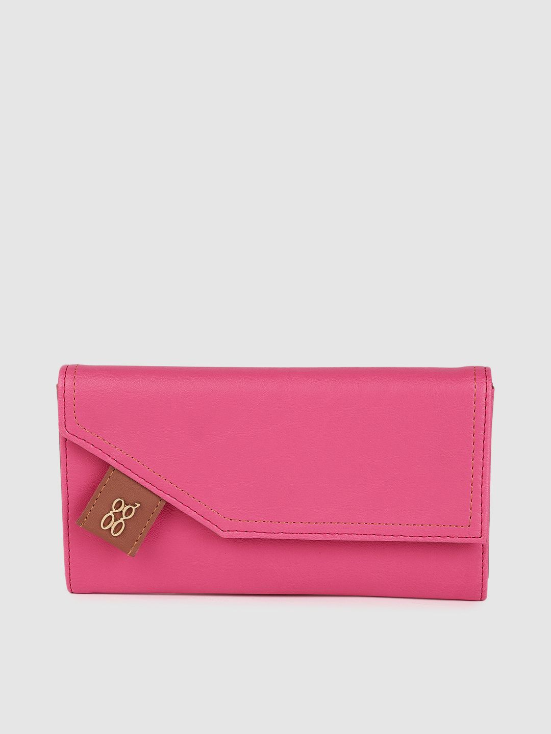 Baggit Women Pink Solid Envelope Price in India