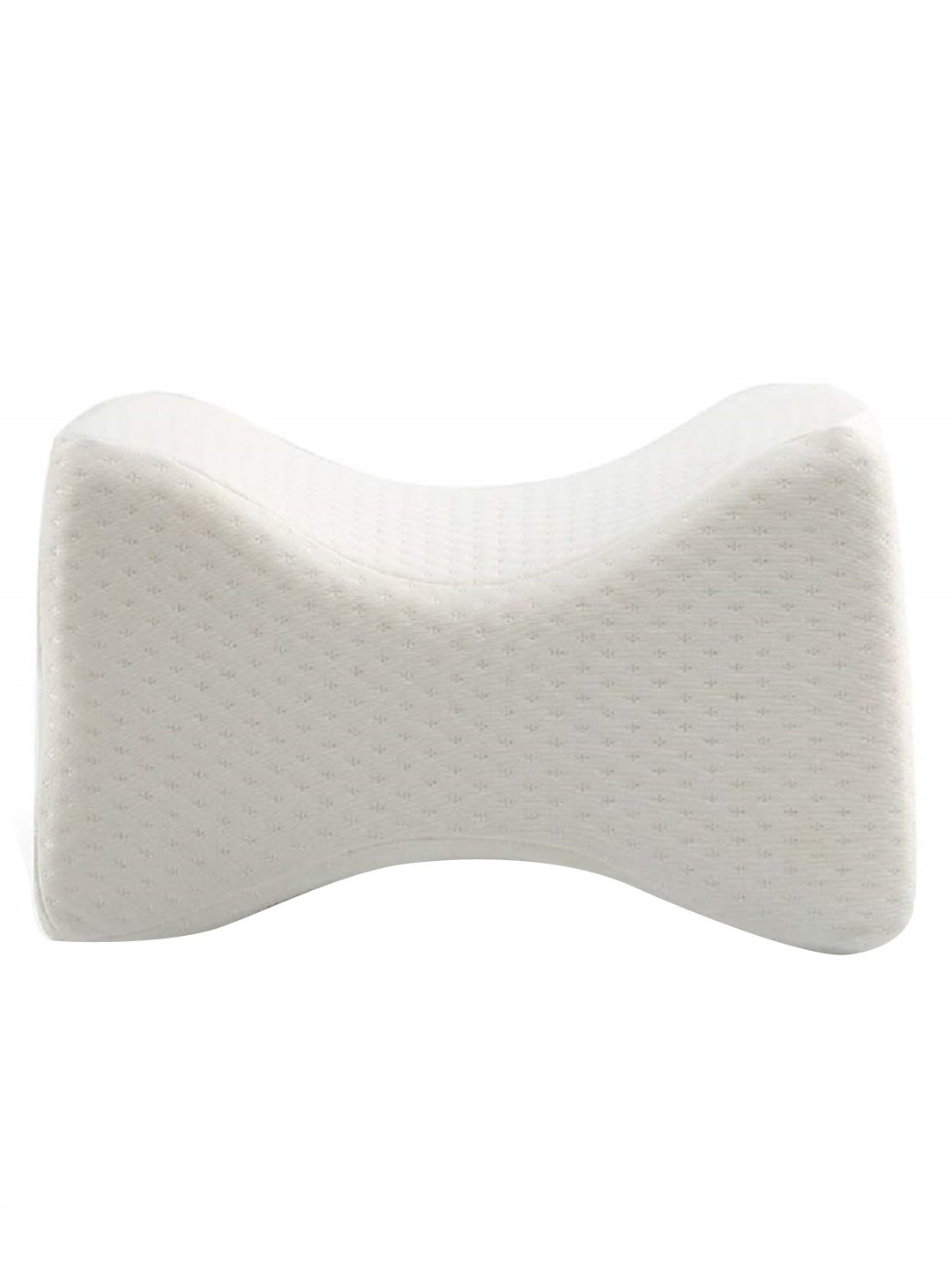 Pum Pum White Textured Memory Foam Orthopedic Knee Support Leg Rest Pillow Price in India