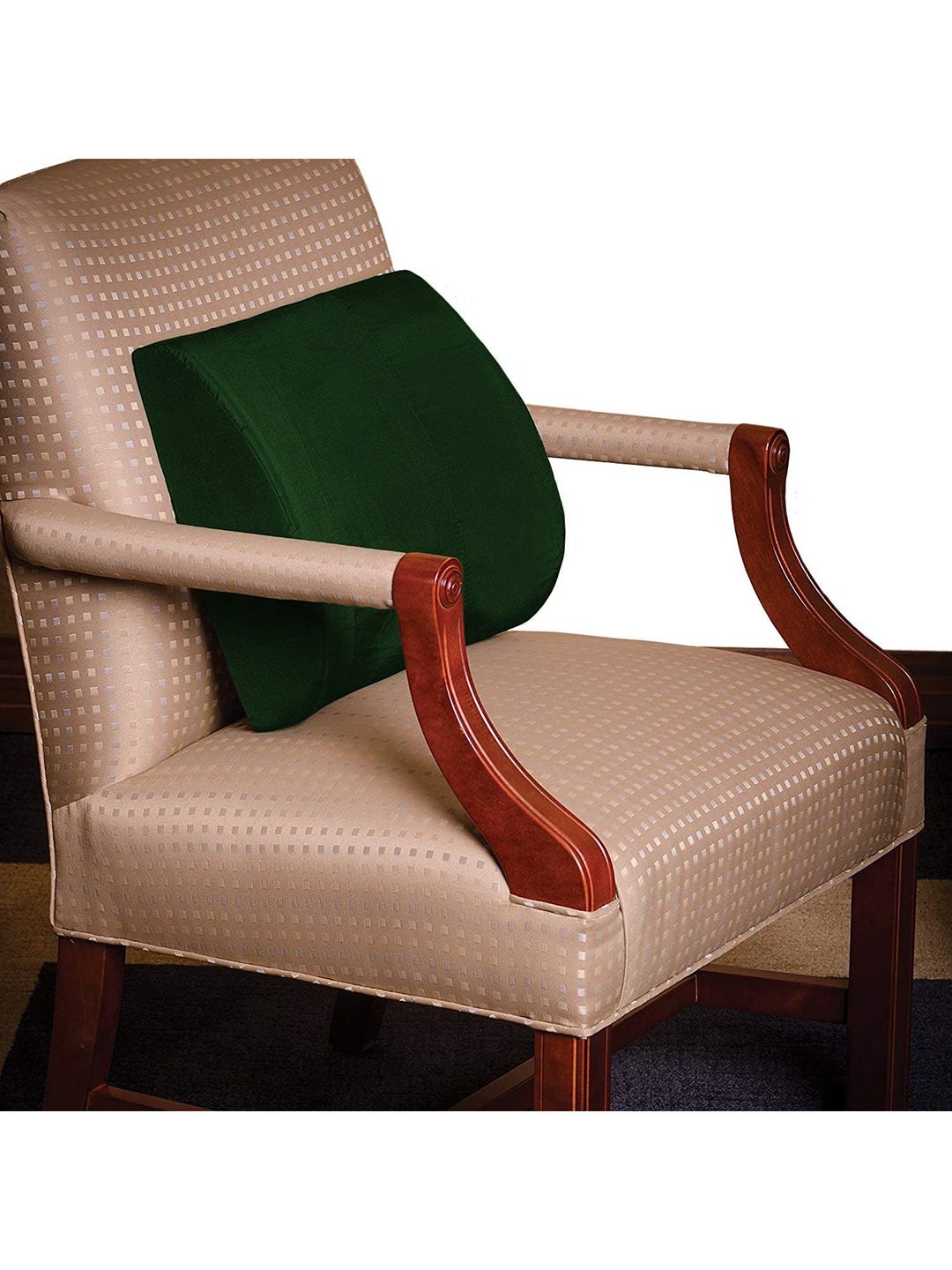Pum Pum Green Solid Therapedic Backrest Pillows Price in India