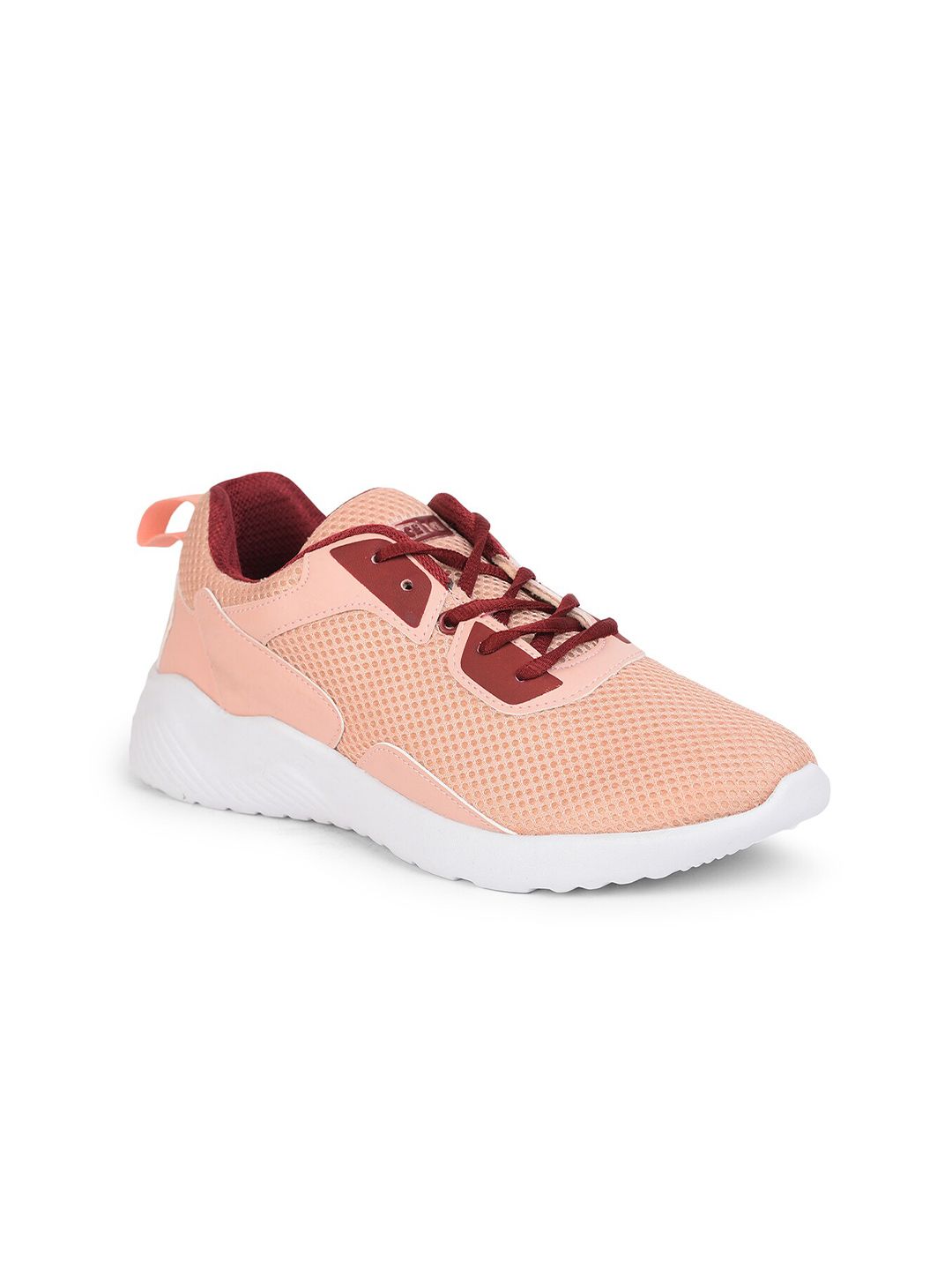 Liberty Women Peach-Coloured Mesh Walking Shoes Price in India