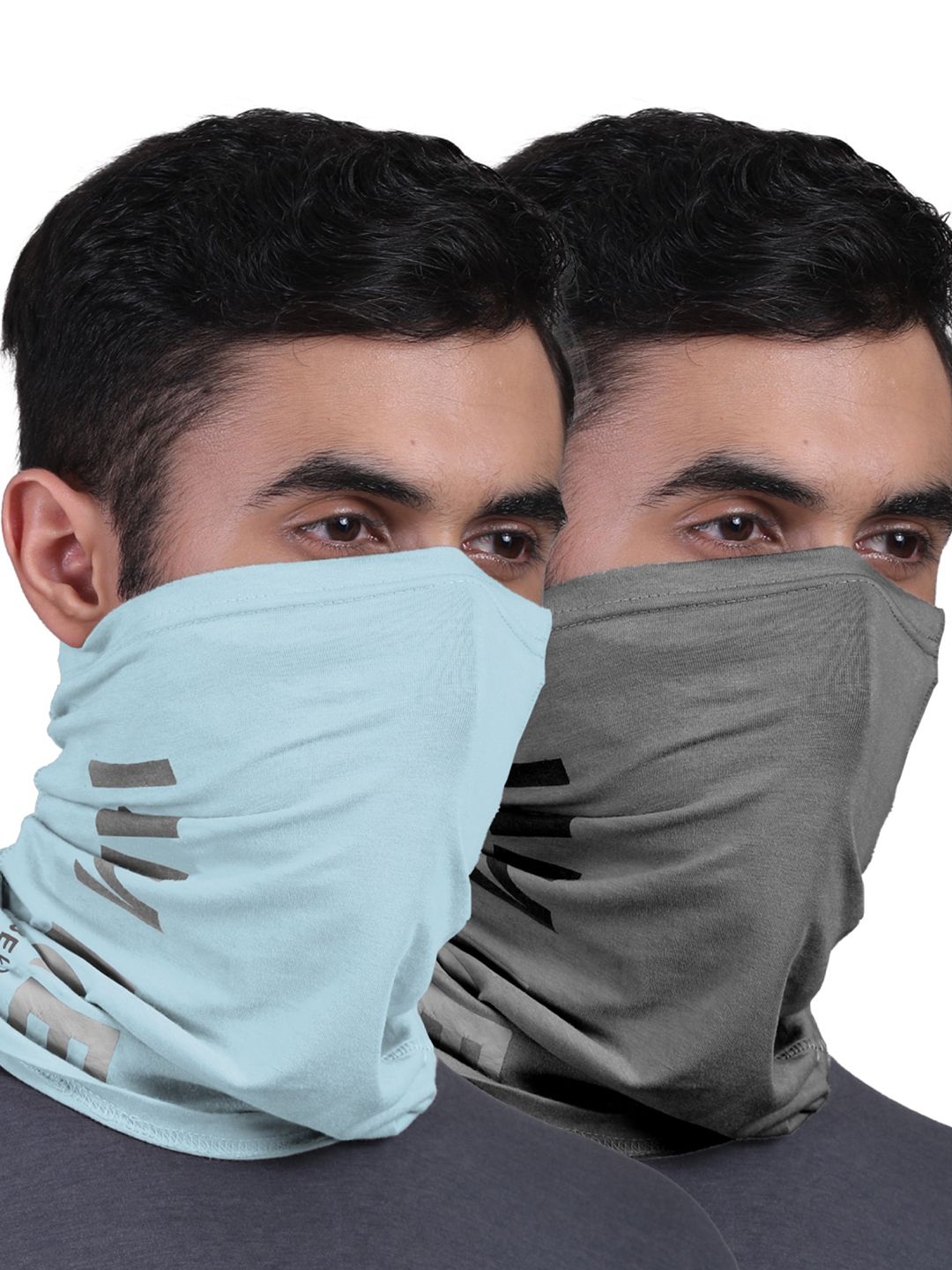 FREECULTR Unisex Pack Of 2 Printed Anti Microbial Bamboo Bandana Headband