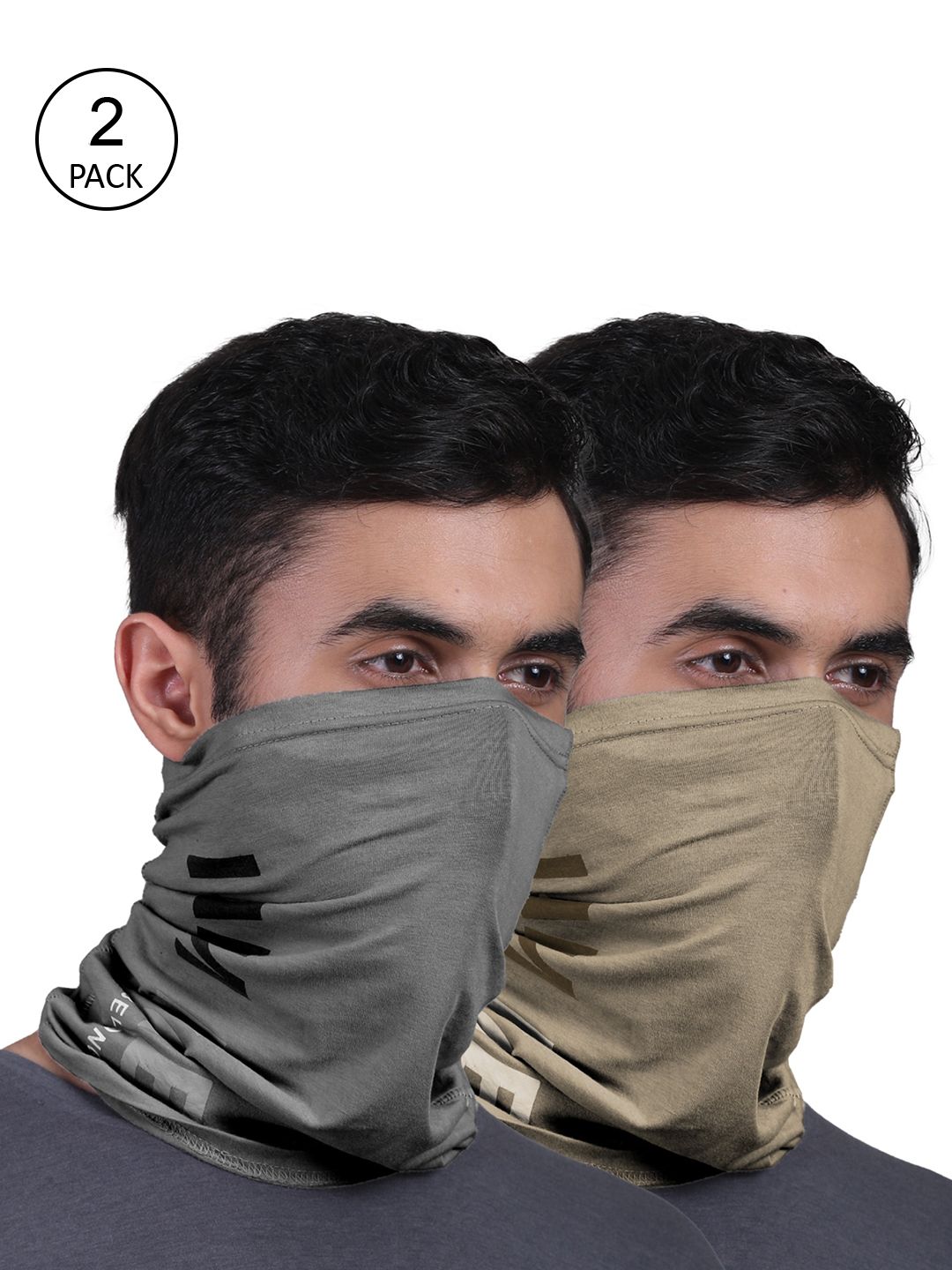 FREECULTR Pack Of 2 Solid Anti-Microbial Bandana