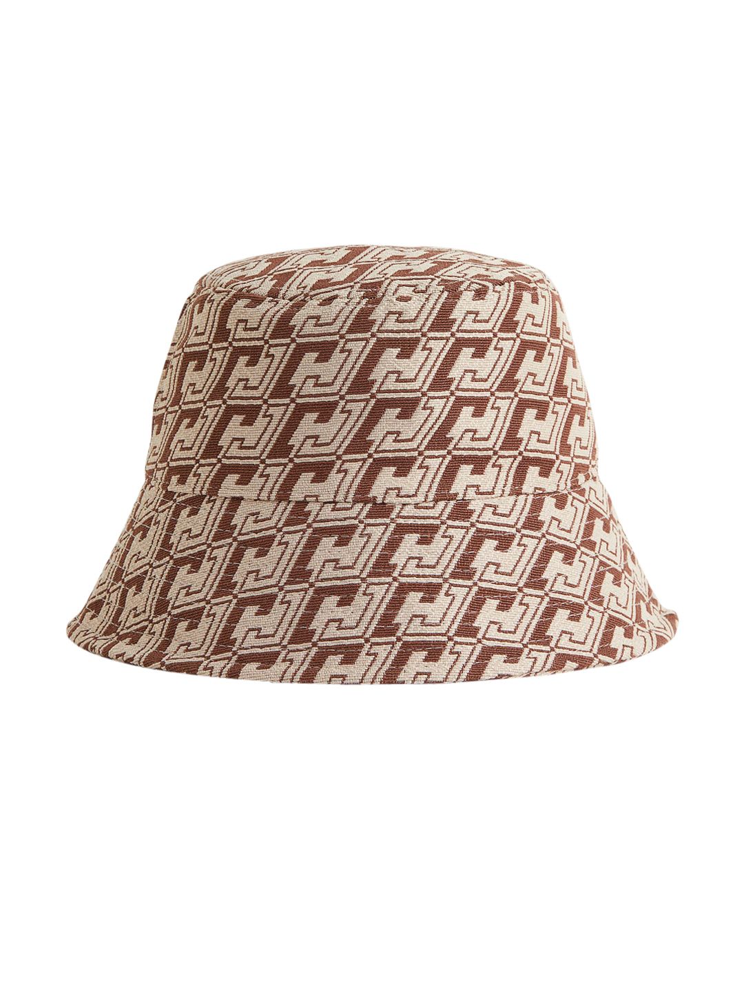 H&M Women Beige Printed Bucket Hat Price in India