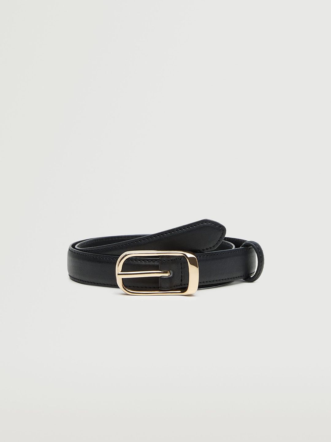 MANGO Women Black Solid Belt Price in India