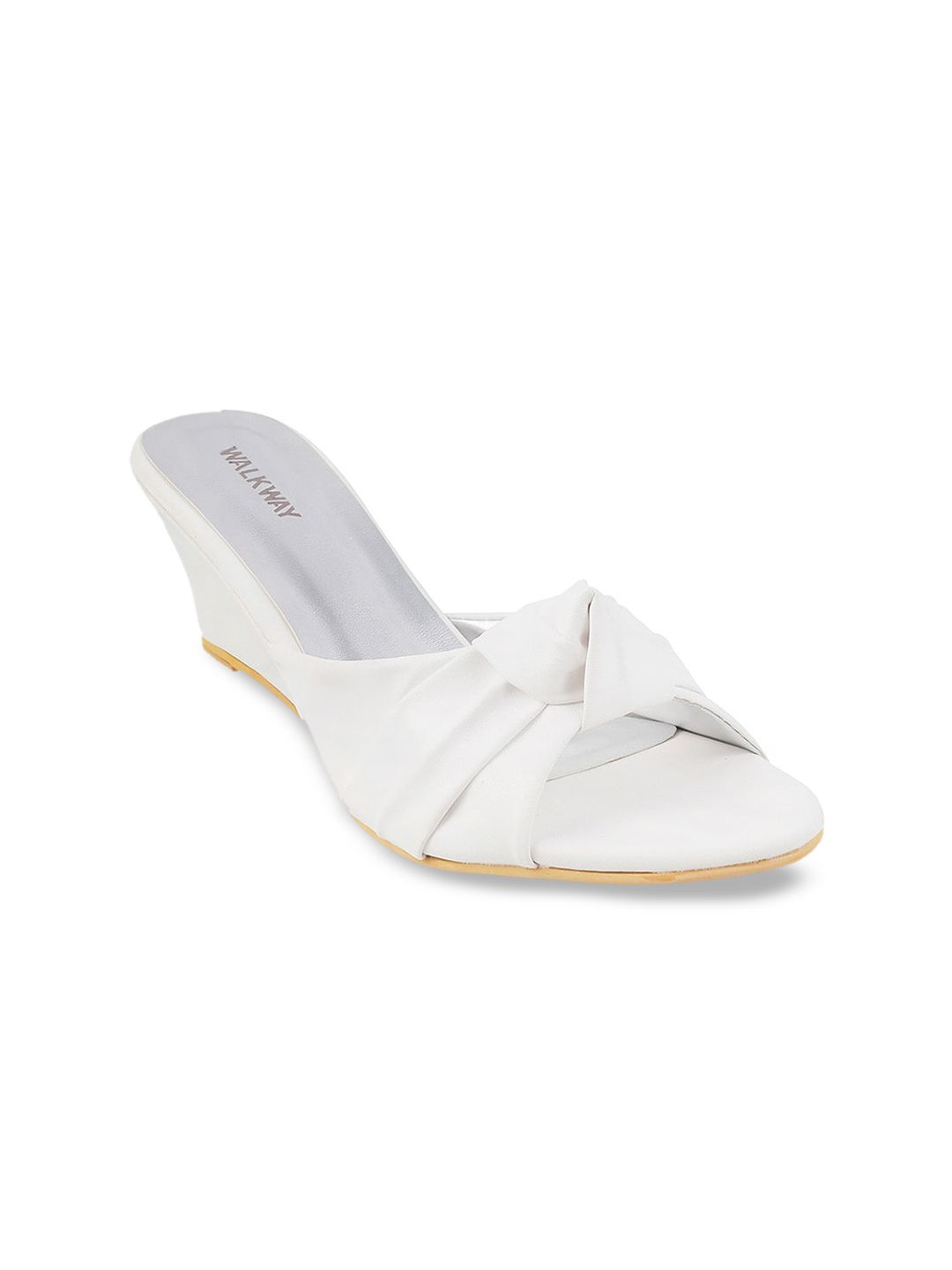 WALKWAY by Metro White Wedge Heels Price in India