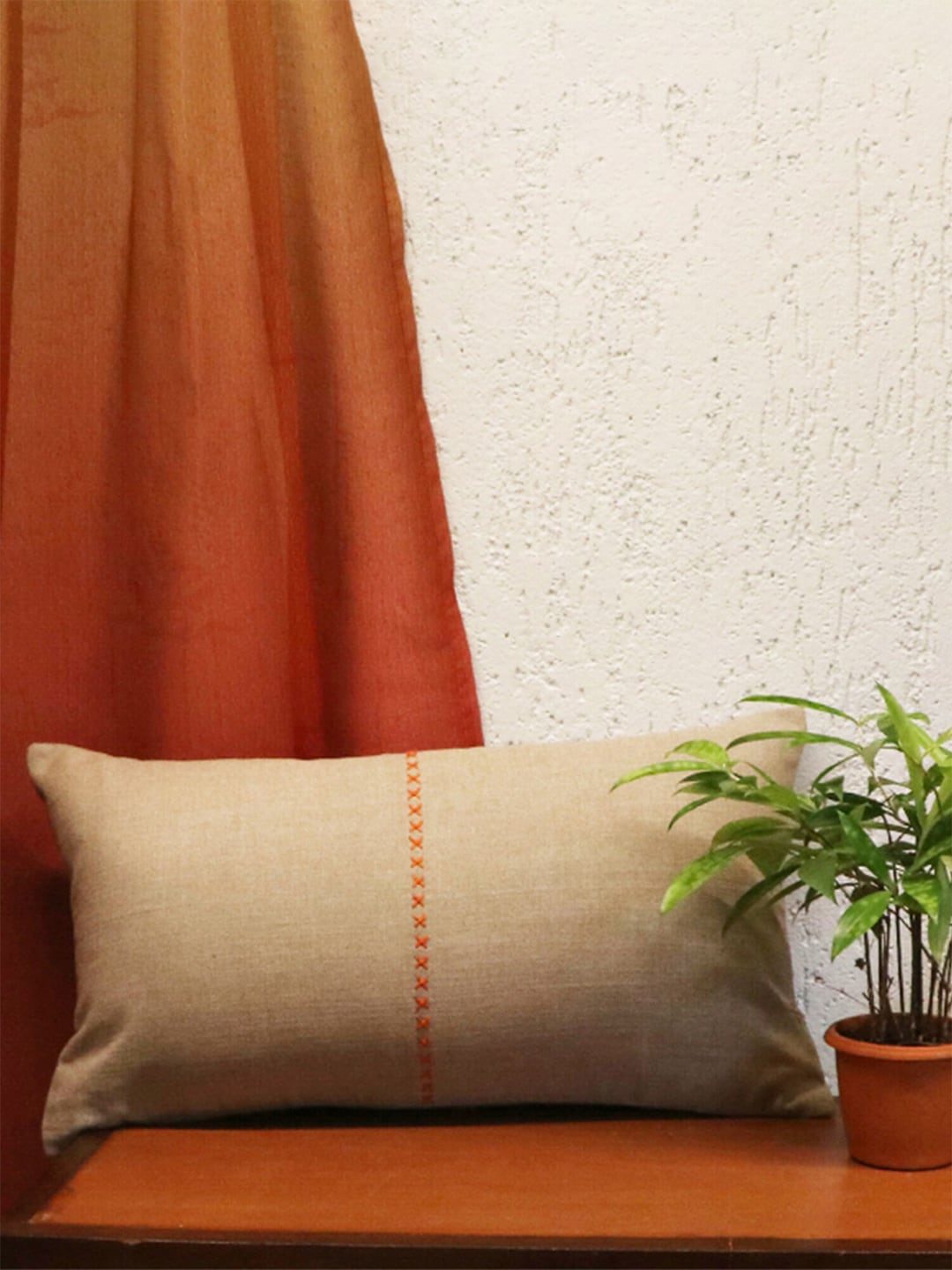 ZEBA Grey Rectangle Cushion Covers Price in India