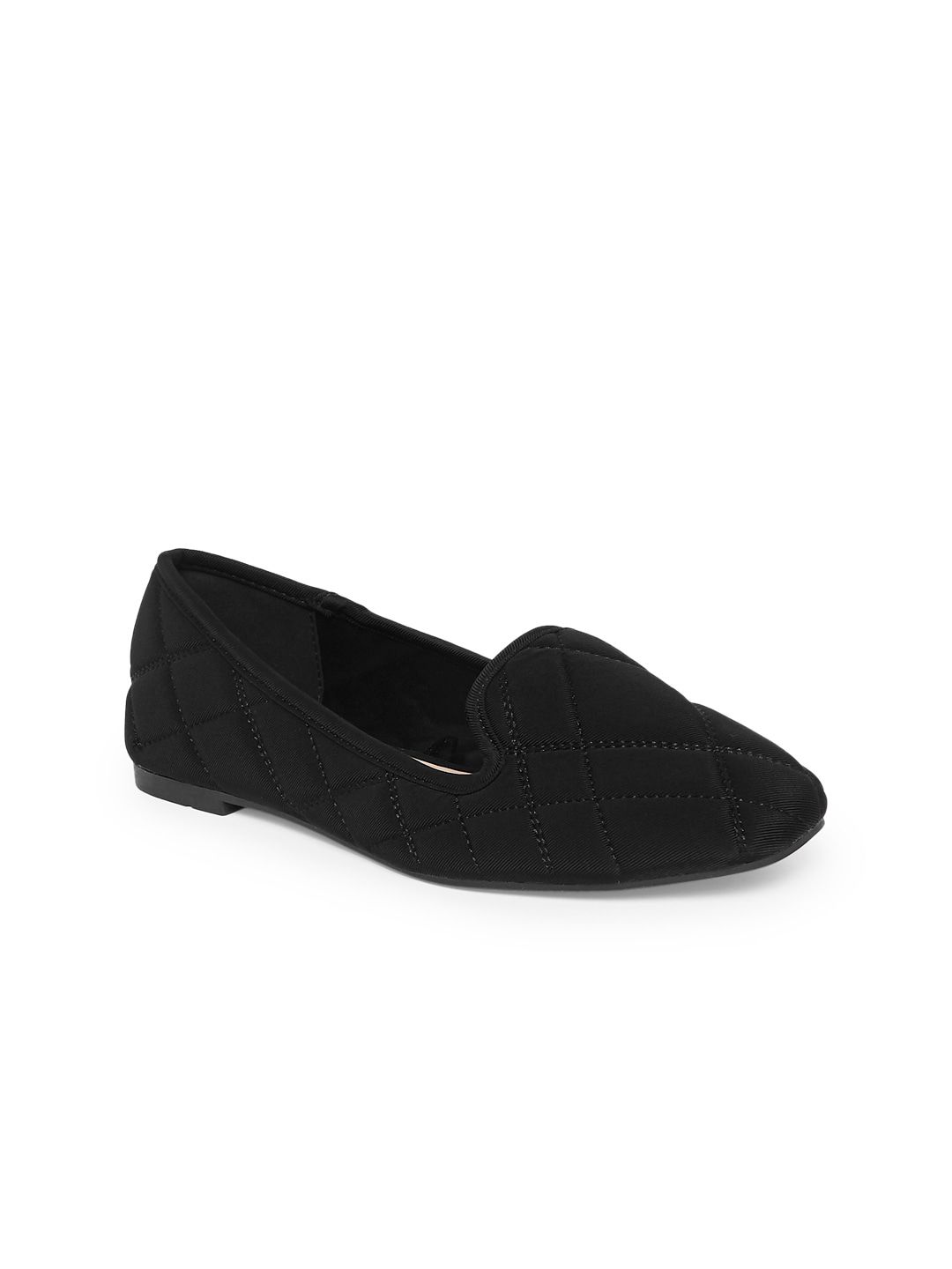 Forever Glam by Pantaloons Women Black Woven Design Loafers Price in India