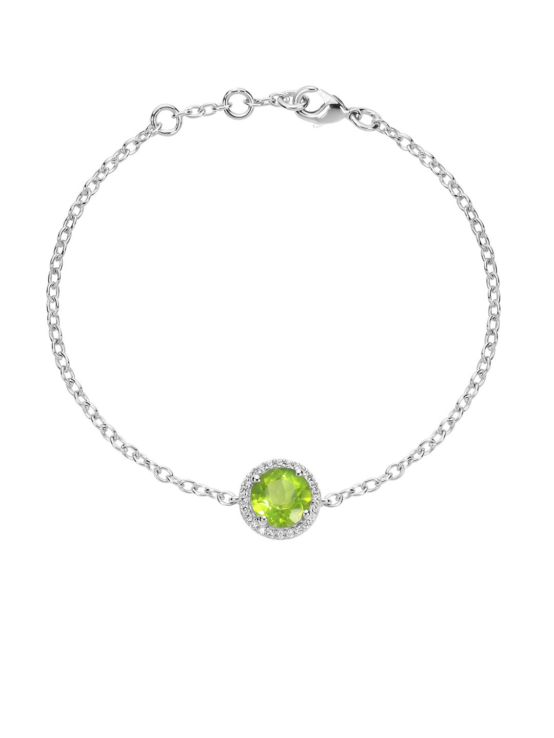 LA SOULA Unisex Green & Silver-Toned 925 Sterling Silver Wraparound Bracelet Price in India