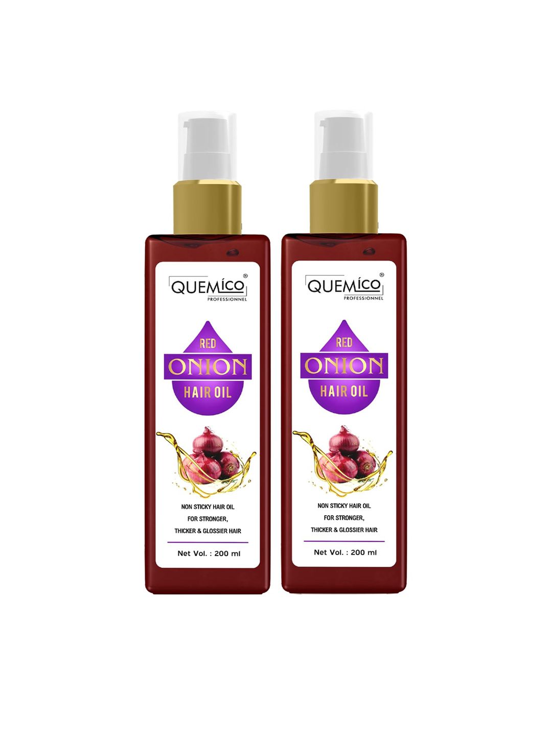Quemico Professionnel Set Of 2 Red Onion Hair Oil Price in India