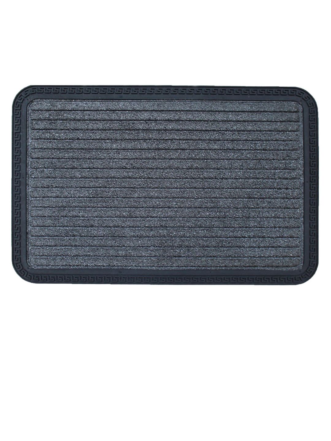 LUXEHOME INTERNATIONAL Grey Solid Anti-Skid Doormats Price in India
