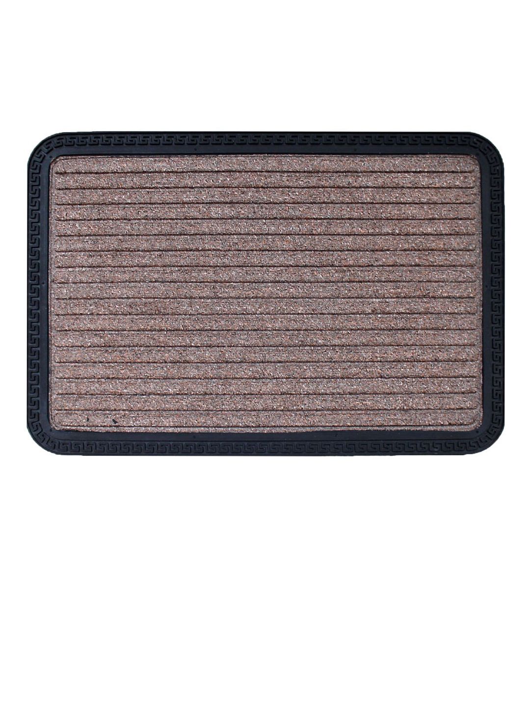 LUXEHOME INTERNATIONAL Grey Stiped Anti Skid Door Mat Price in India