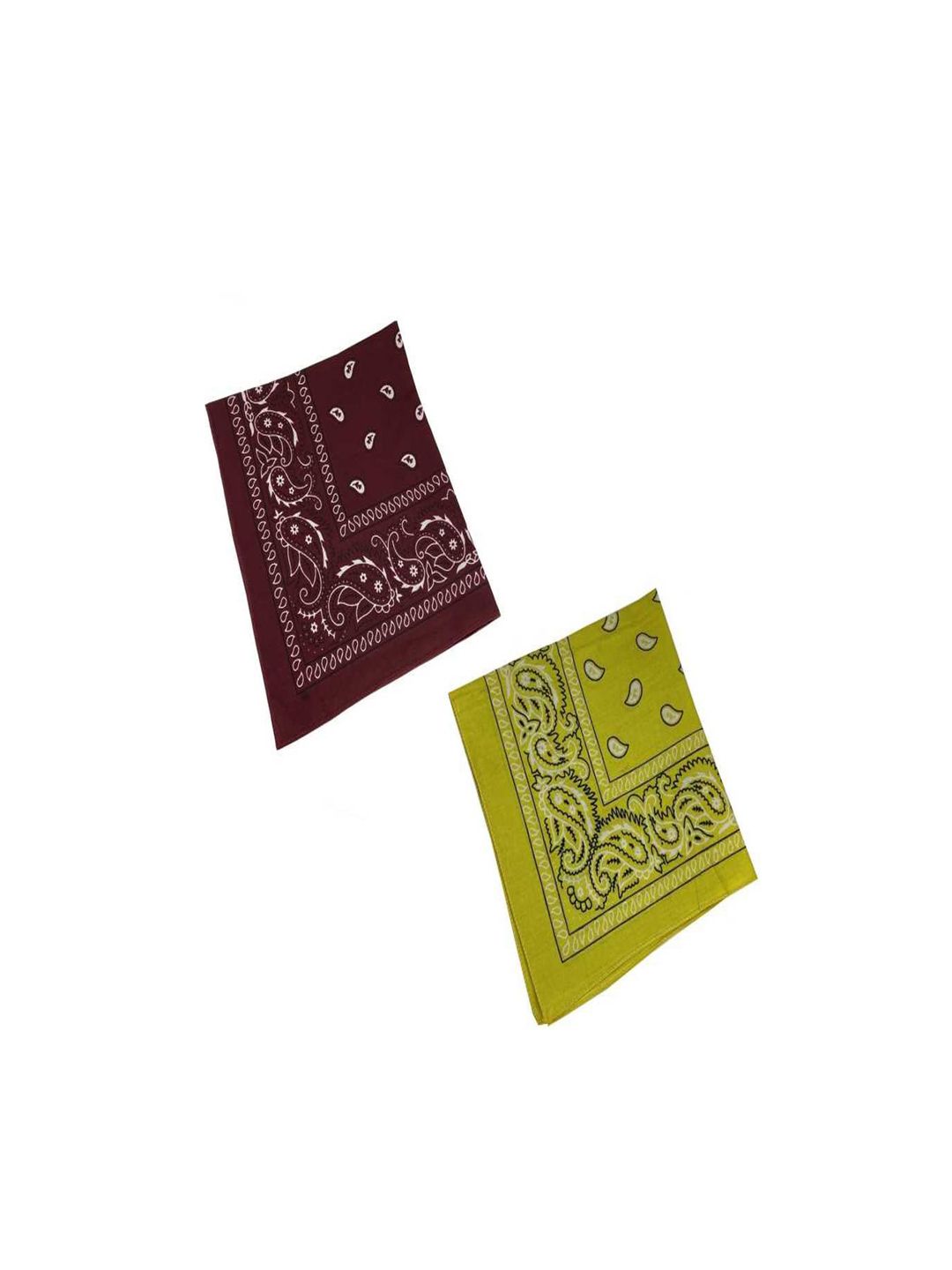 Aadikart Unisex Pack of 2 Printed Cotton Bandanas