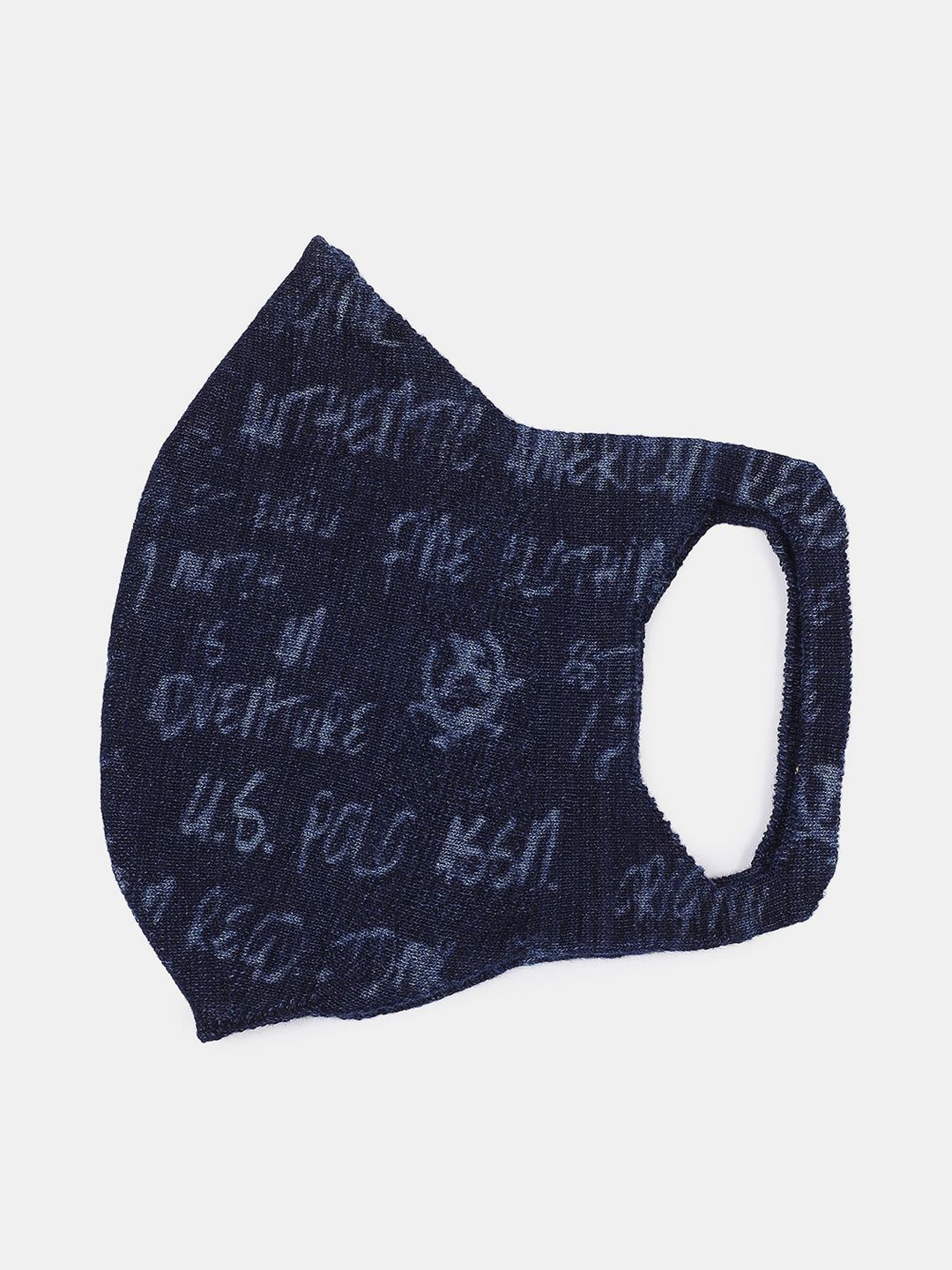 U.S. Polo Assn. Blue Printed Cotton Anti-Microbial  Mask Price in India