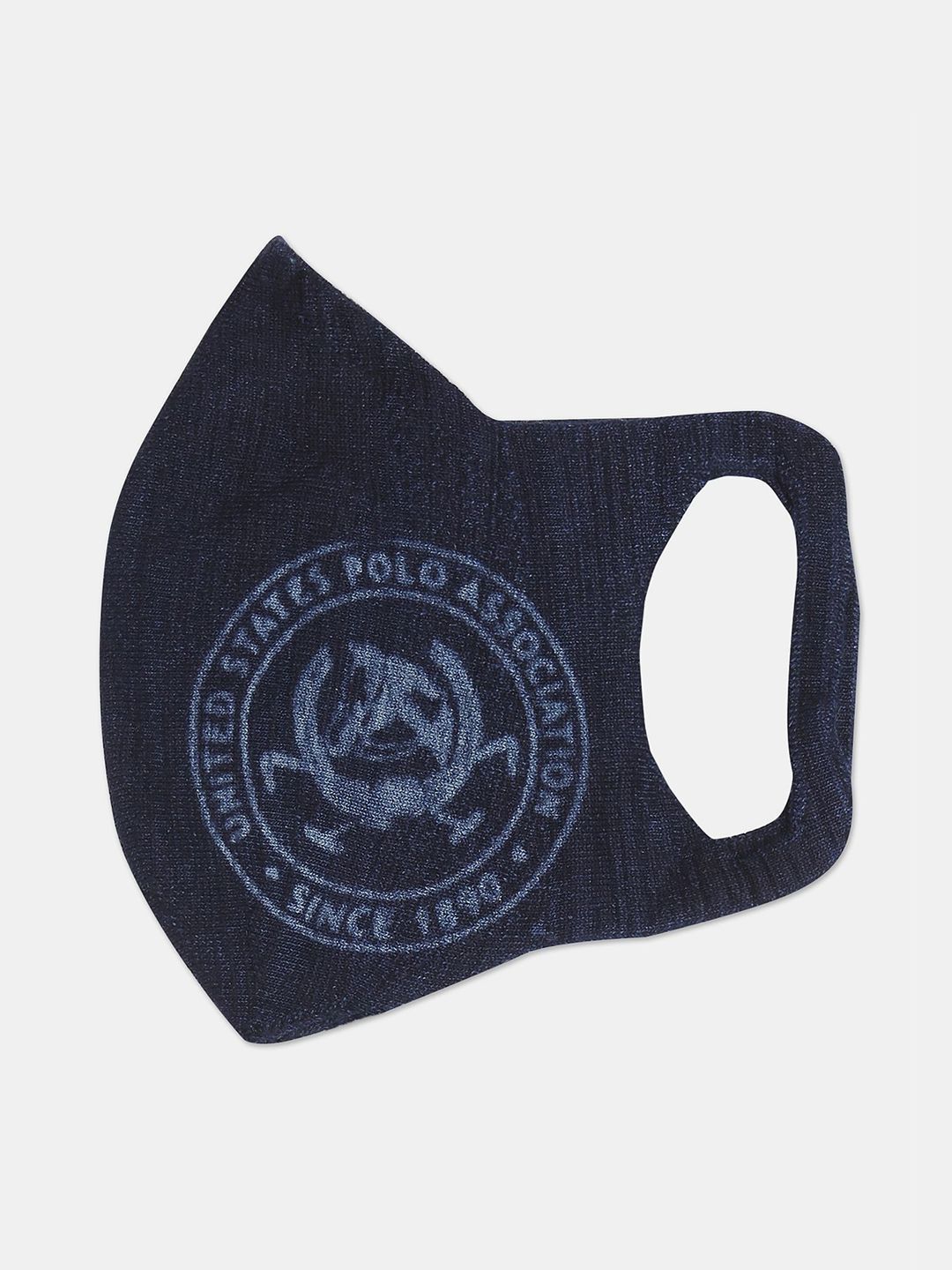 U.S. Polo Assn. Blue Cotton Reusable 3-Layer Anti Bacterial Seamless Reusable Face Mask Price in India