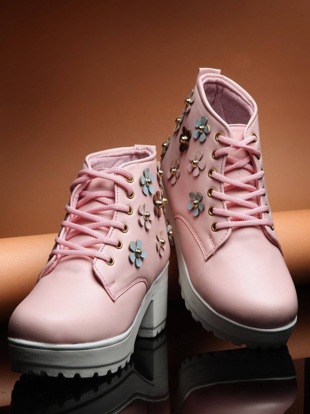 sneakers villa Women Pink Sneakers Price in India