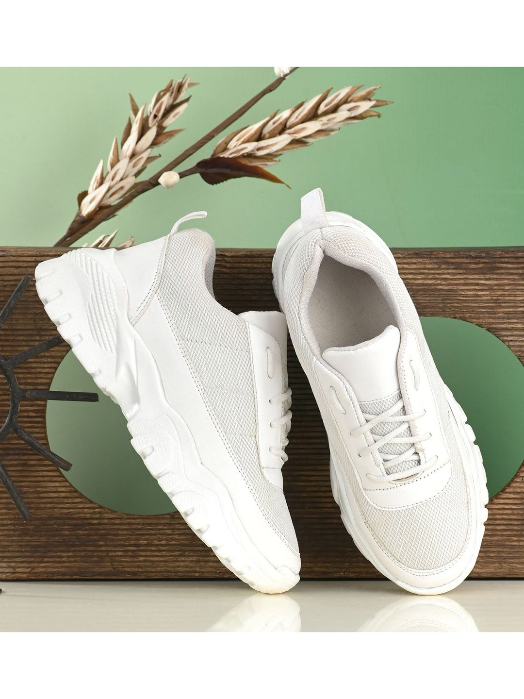 sneakers villa Women White Sneakers Price in India