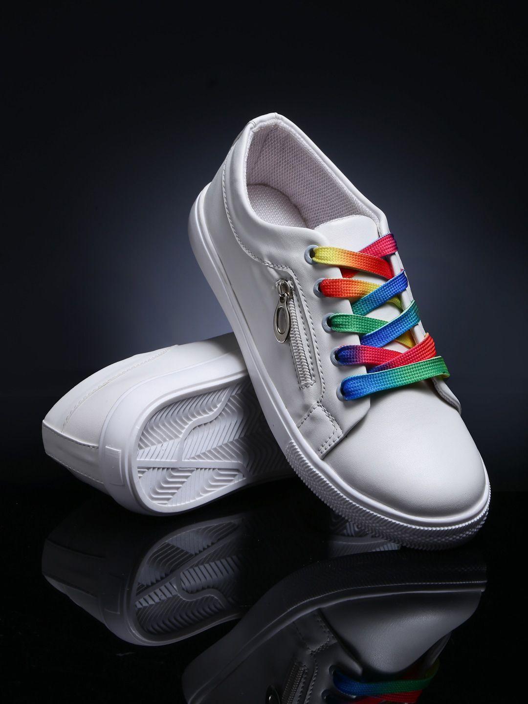 sneakers villa Women White Sneakers Price in India