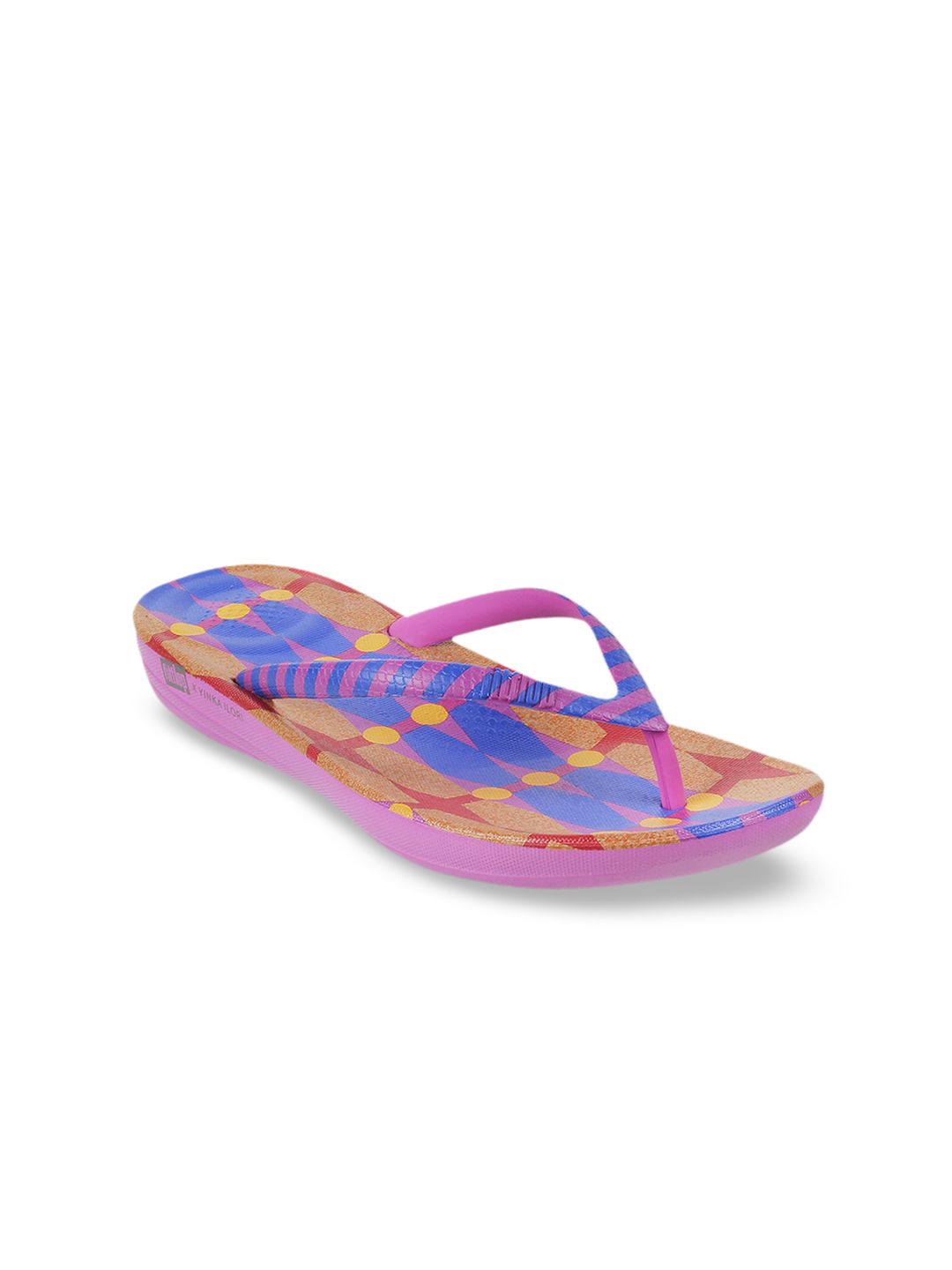 fitflop Women Purple Printed Thong Flip-Flops