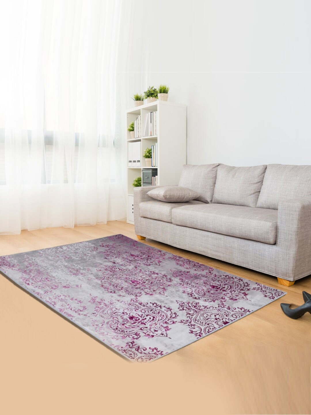 Athome by Nilkamal Beige Printed Carpets Price in India