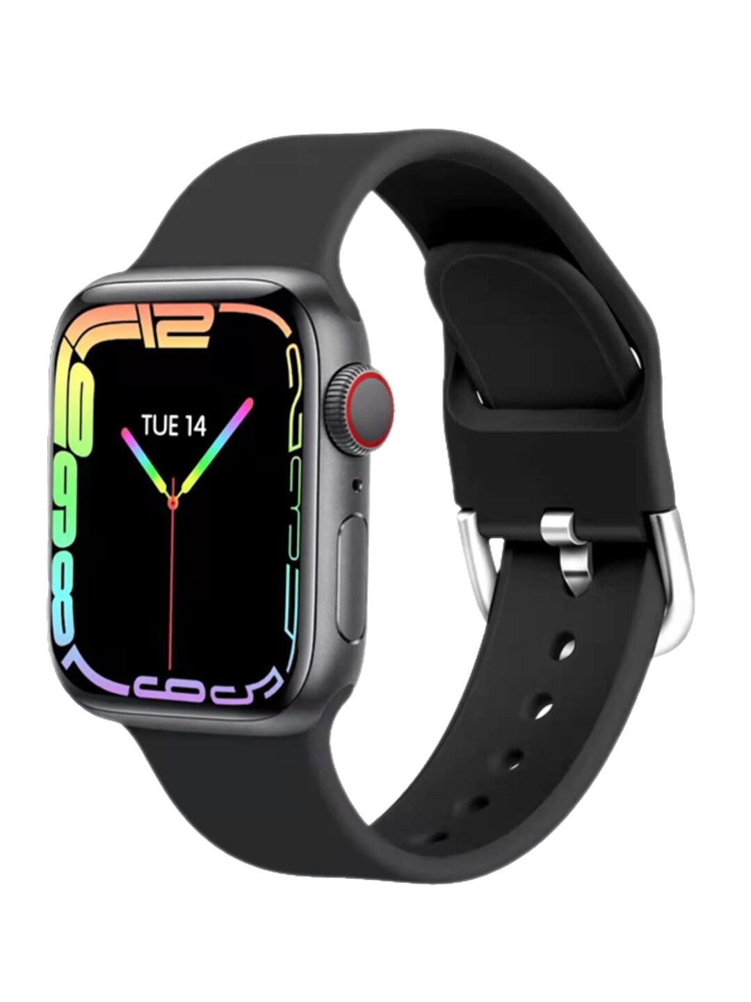 I KALL Black Solid W6 Smart Watch Price in India