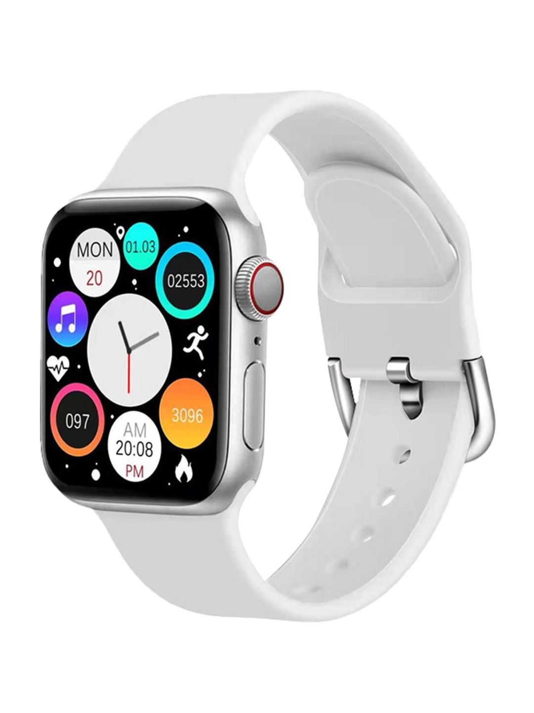 I KALL White Solid Smart Watch Price in India