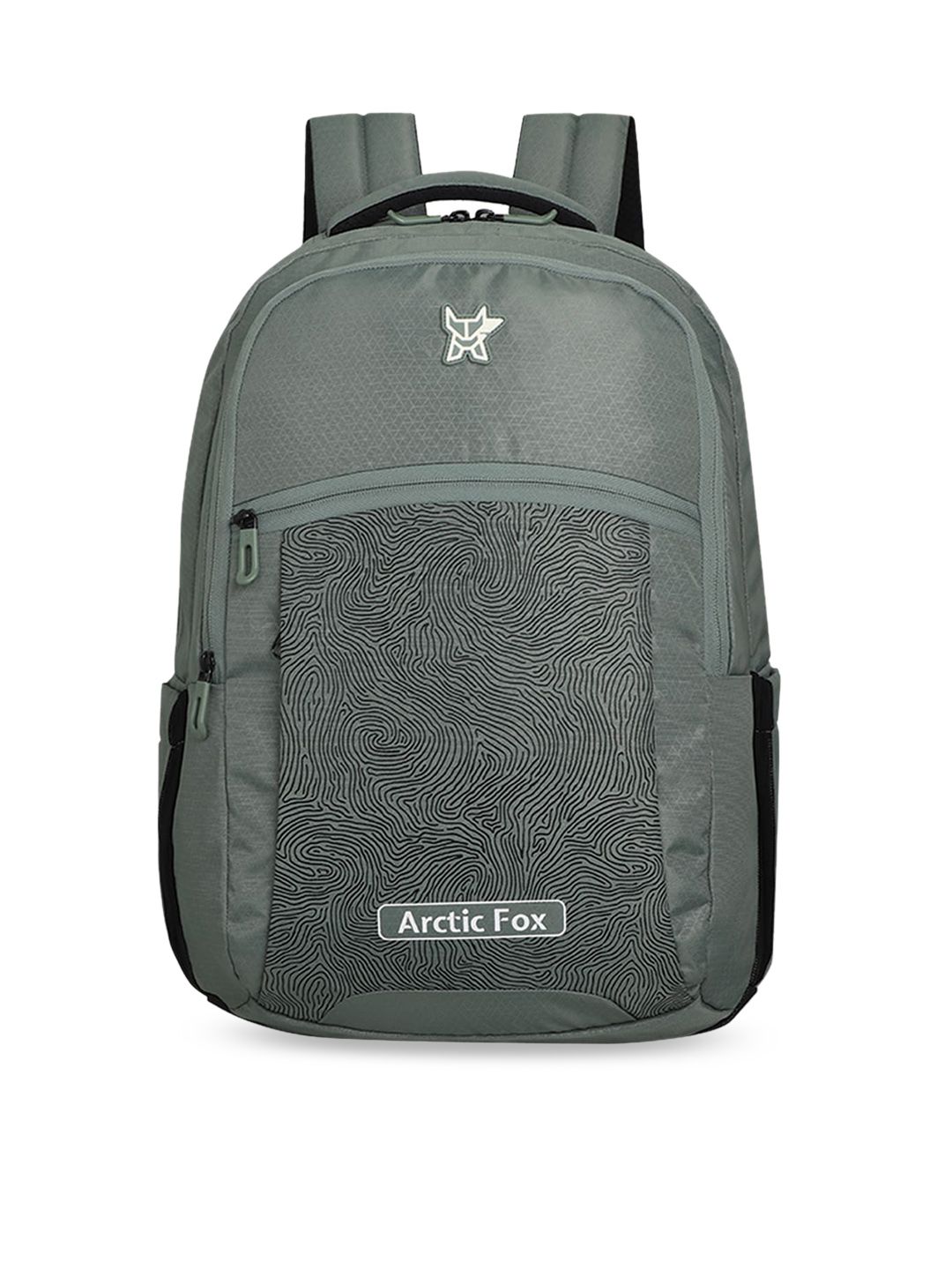 Arctic Fox Unisex Green & Grey Backpack Price in India